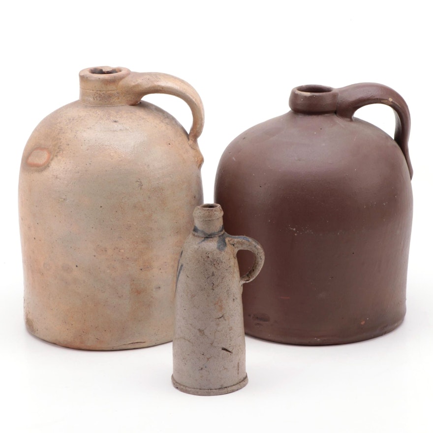 Stoneware Jugs, Early to Mid 20th Century