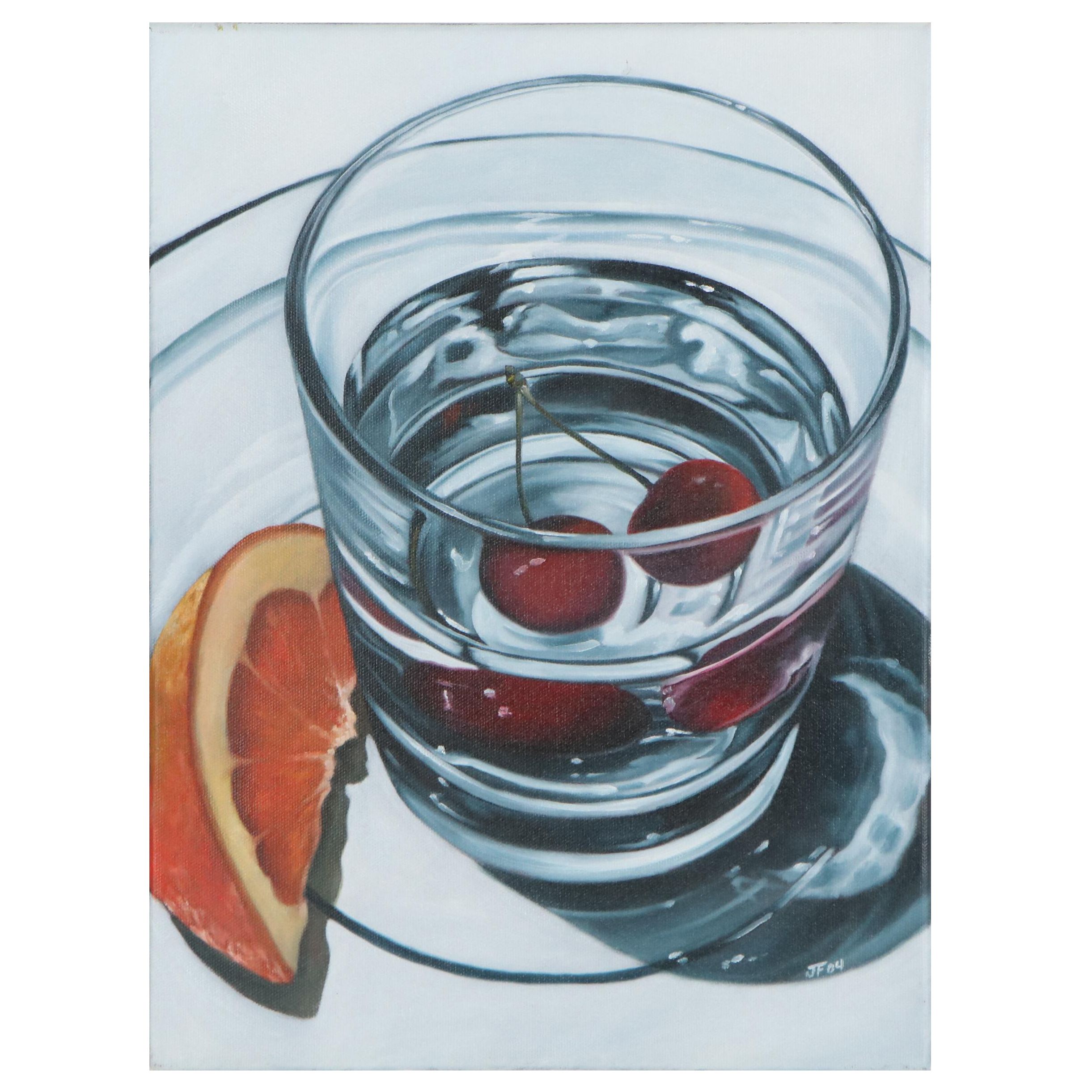 Hyperrealistic Oil Painting of Cocktail, 2004