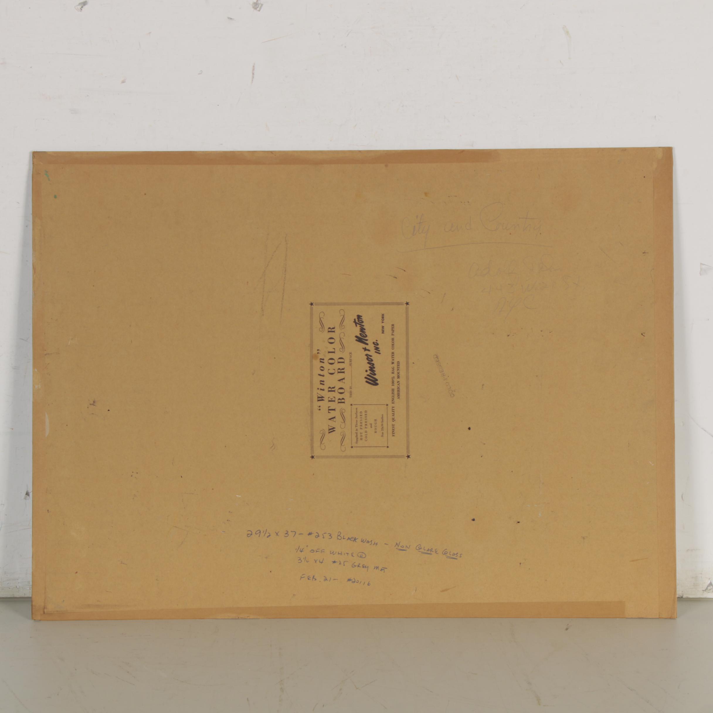 Adolf Dehn Oil Painting of Central Park