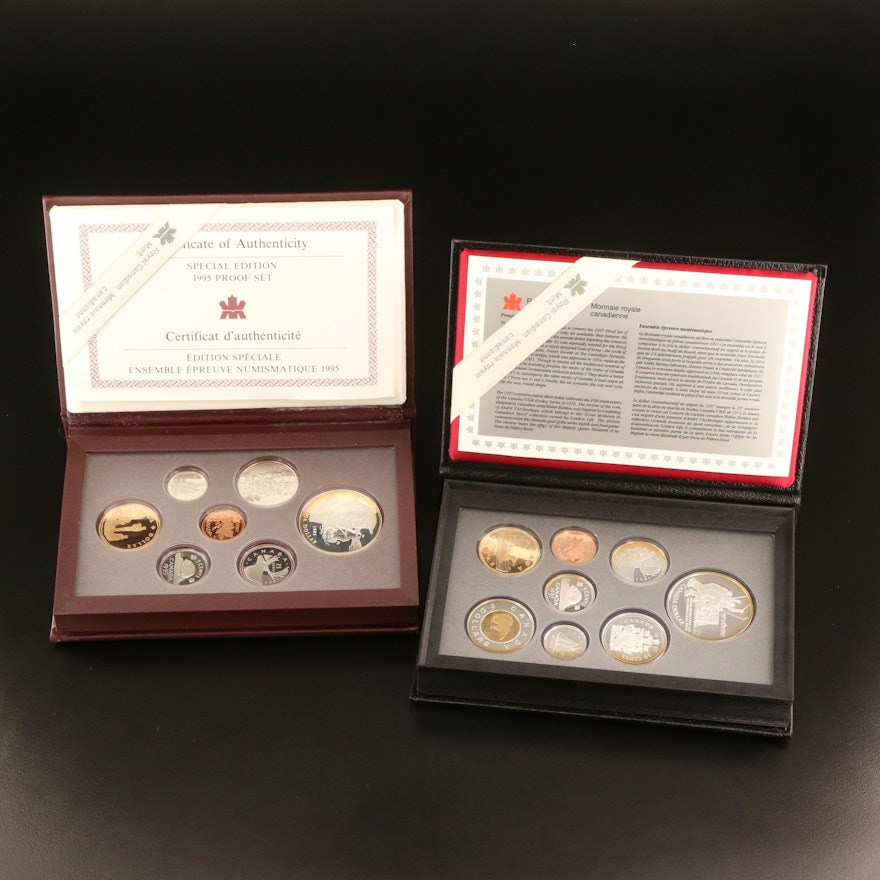 Two Canadian Proof Coin Sets