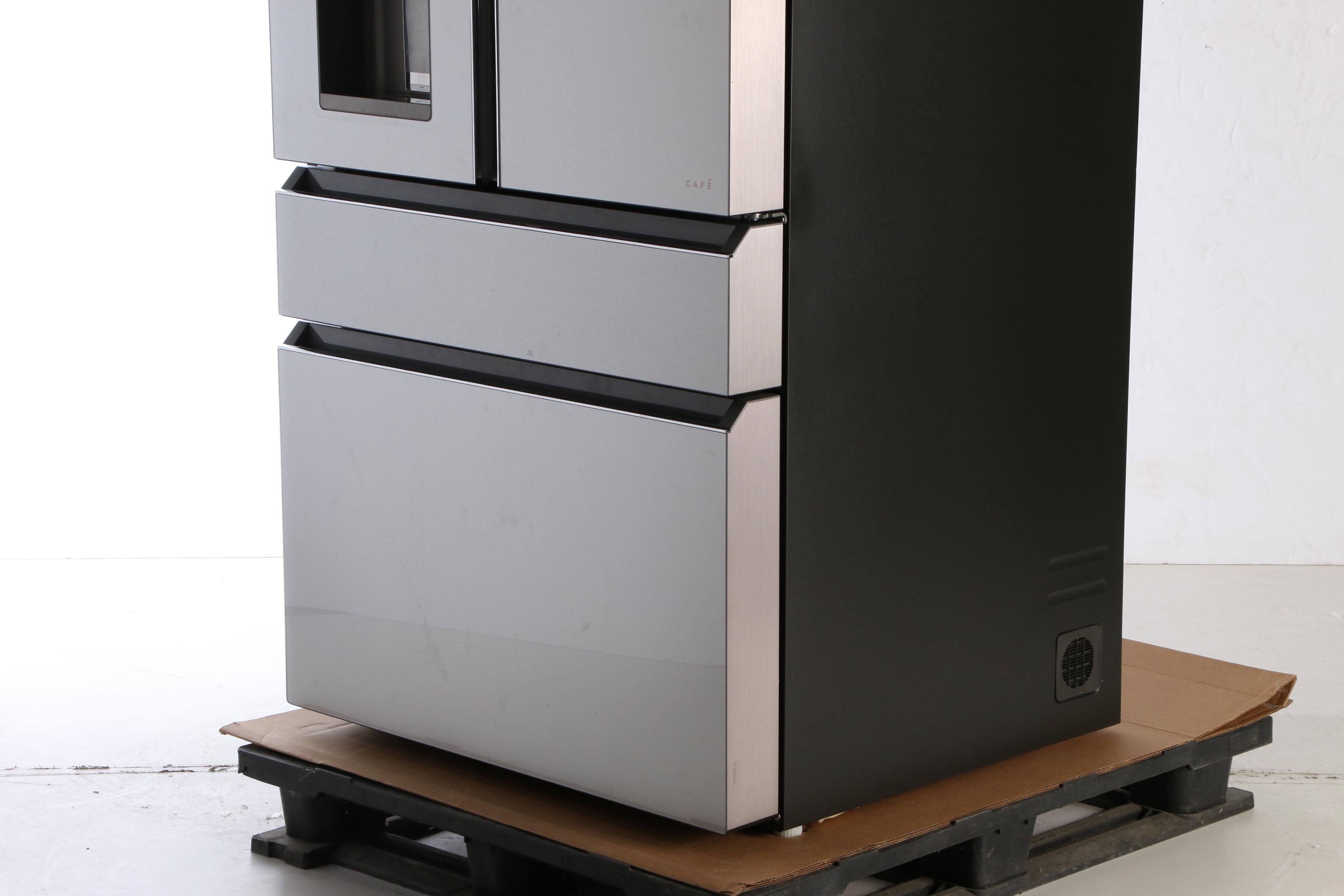 GE Cafe™ Series Platinum Glass 27.8 Cu.Ft. Smart 4-Door French-Door Refrigerator