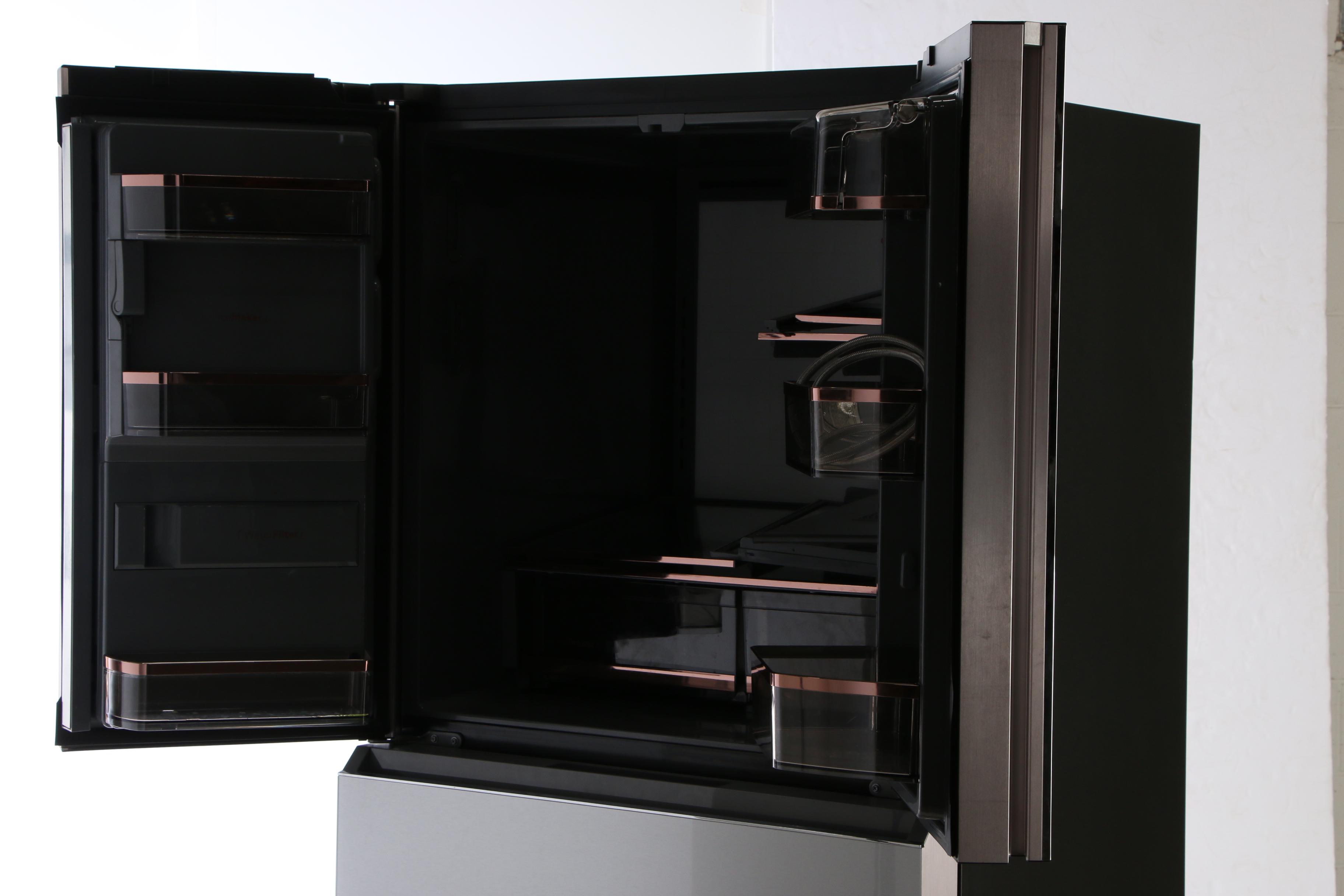 GE Cafe™ Series Platinum Glass 27.8 Cu.Ft. Smart 4-Door French-Door Refrigerator