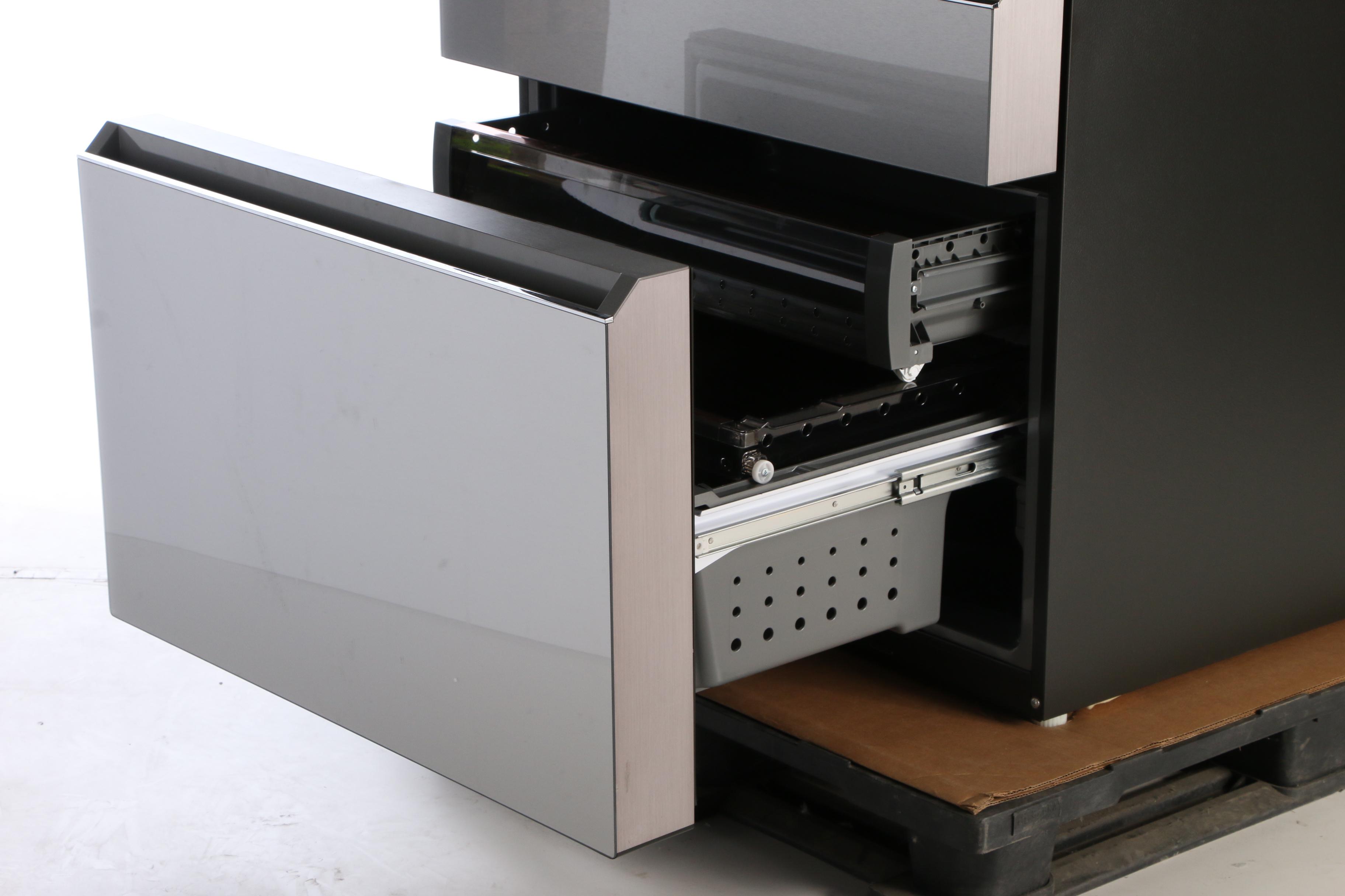 GE Cafe™ Series Platinum Glass 27.8 Cu.Ft. Smart 4-Door French-Door Refrigerator