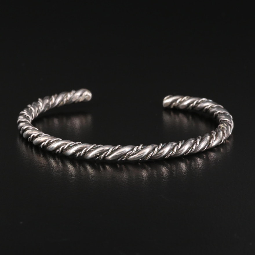 Sterling Silver Twisted Cable Cuff