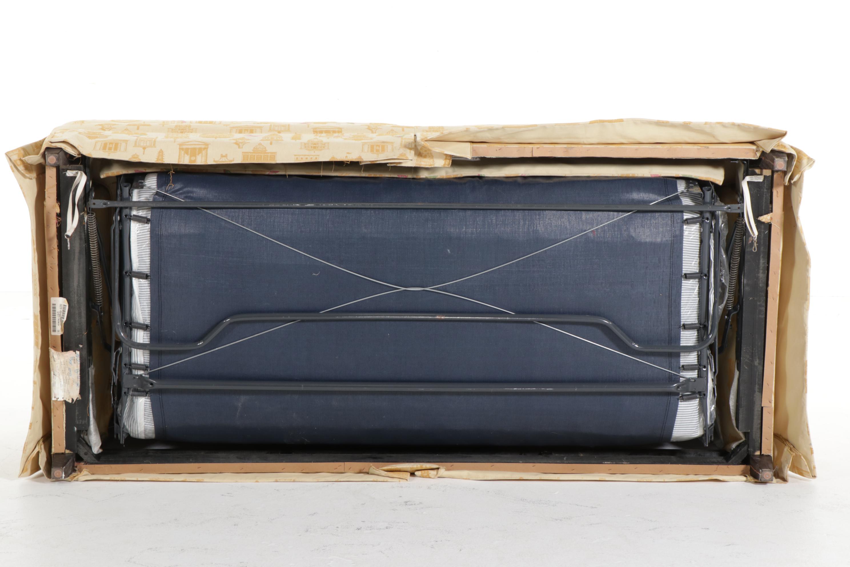 Sherrill Camelback Upholstered Sleeper Sofa, 21st Century