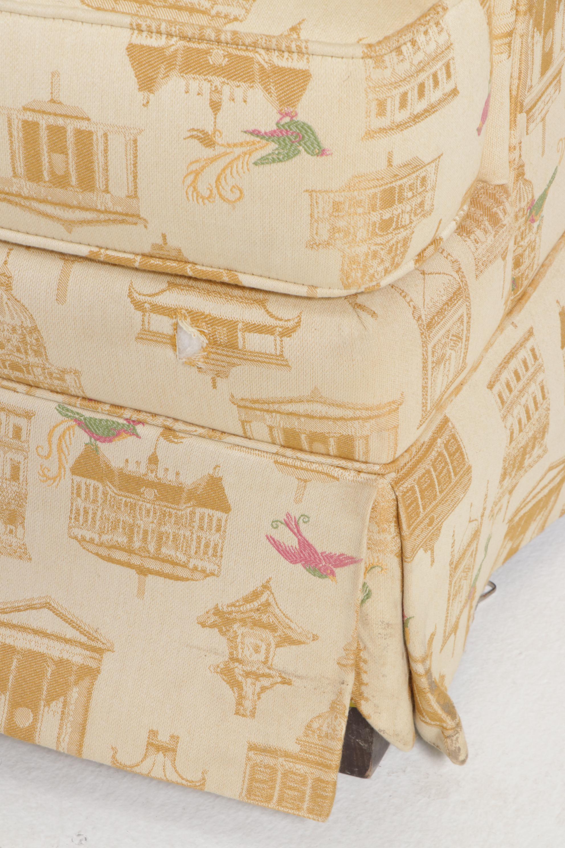 Sherrill Camelback Upholstered Sleeper Sofa, 21st Century