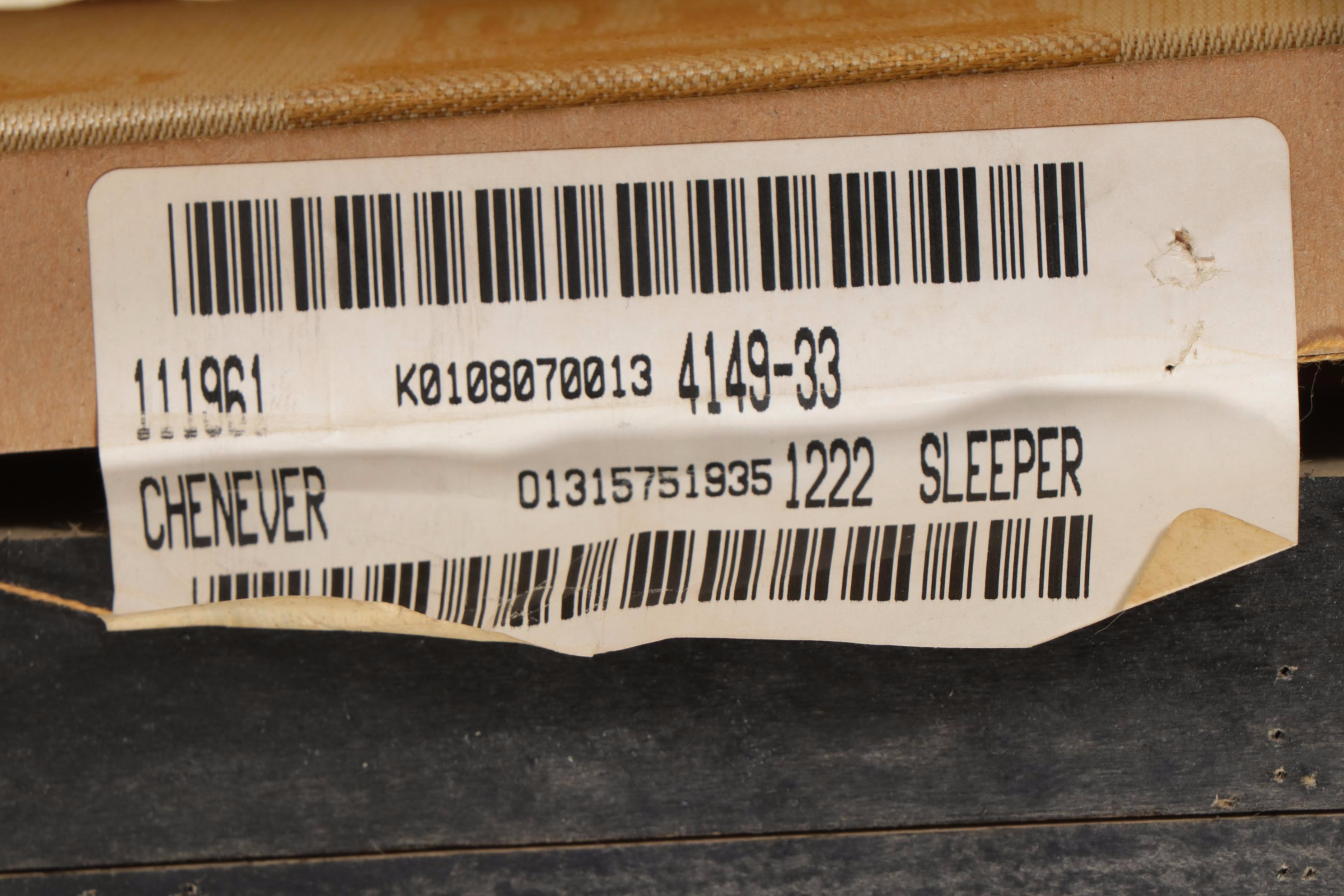 Sherrill Camelback Upholstered Sleeper Sofa, 21st Century