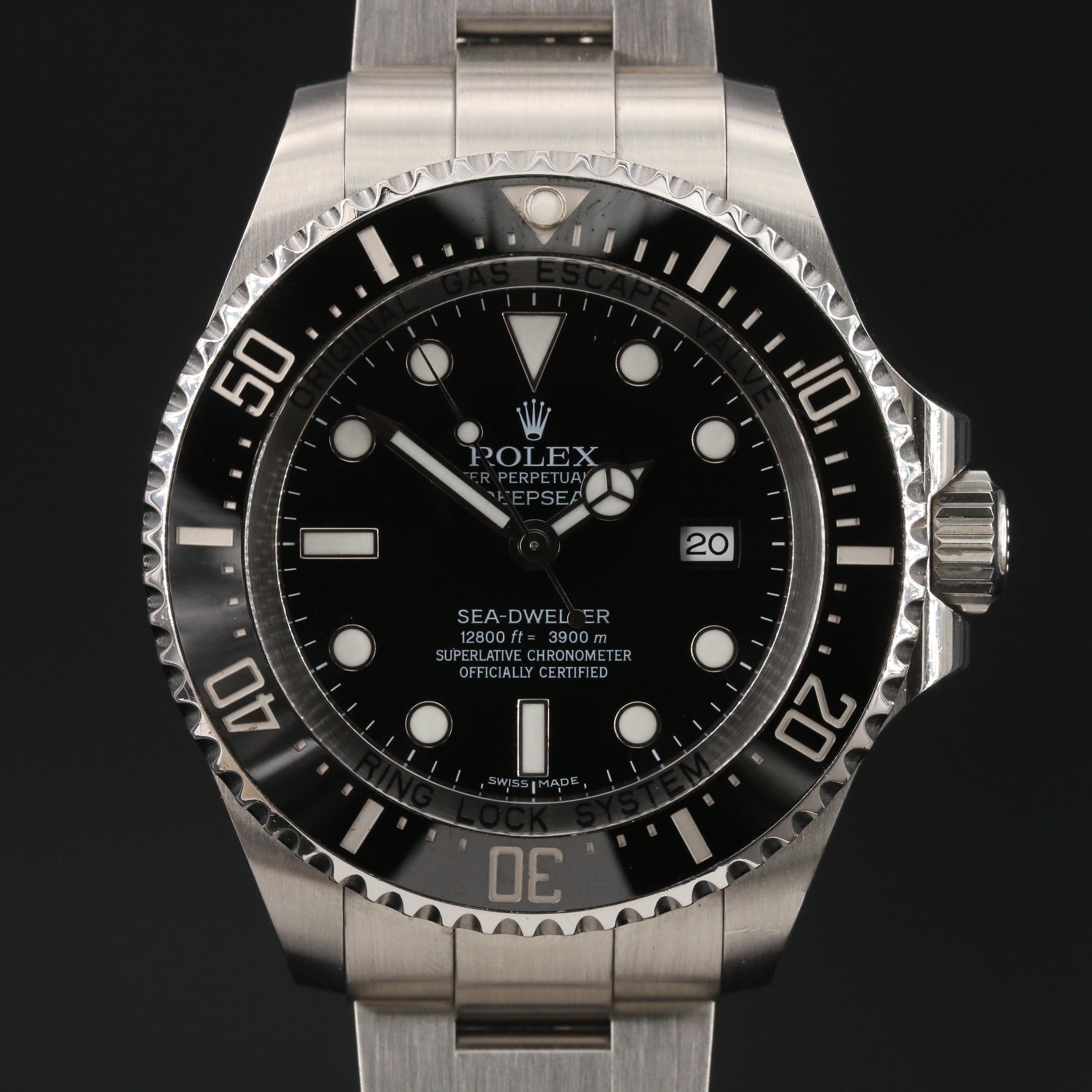 Rolex Deepsea Sea-Dweller Stainless Steel Automatic Watch Model No. 116660