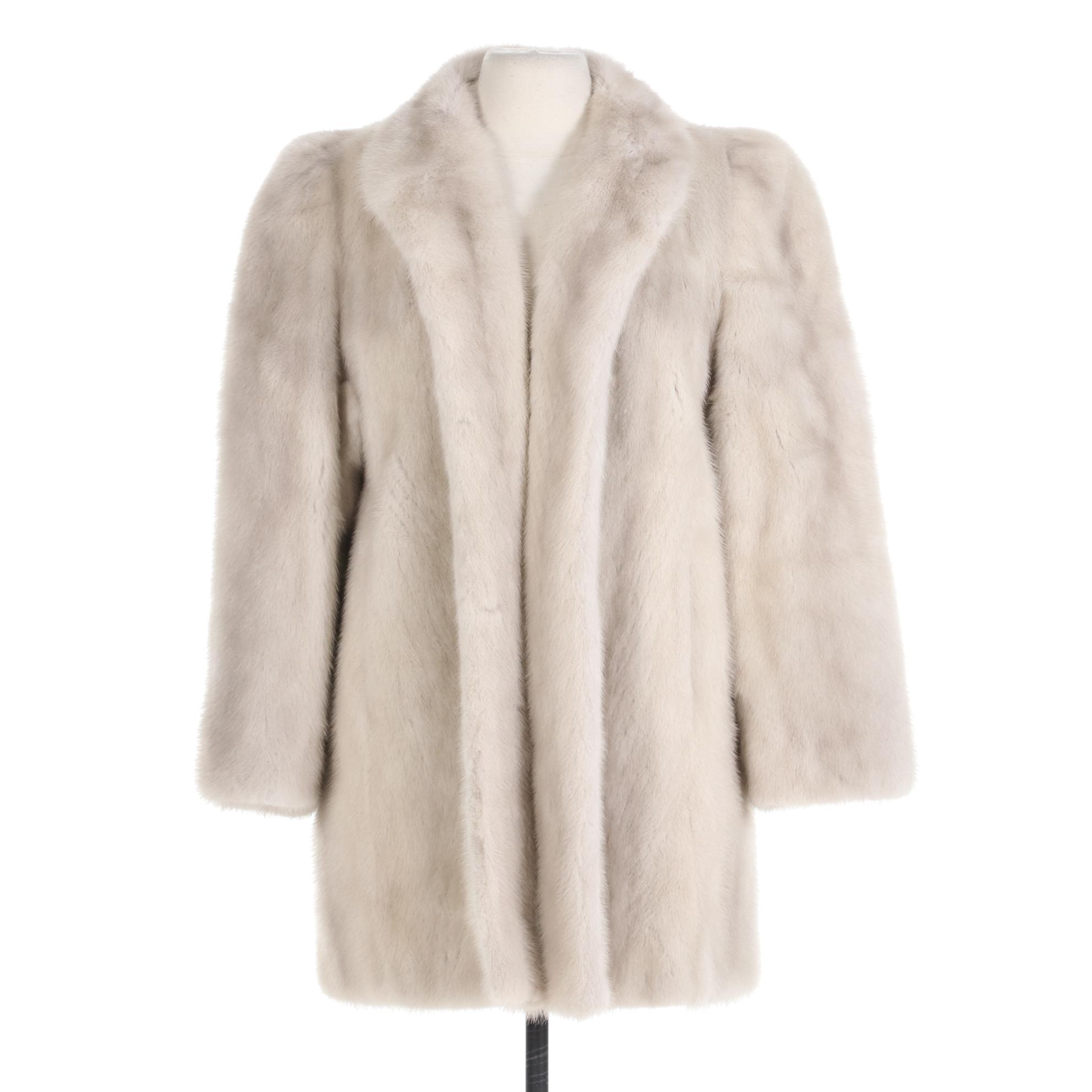 Blue Iris Mink Fur Stroller, Mid to Late 20th C.