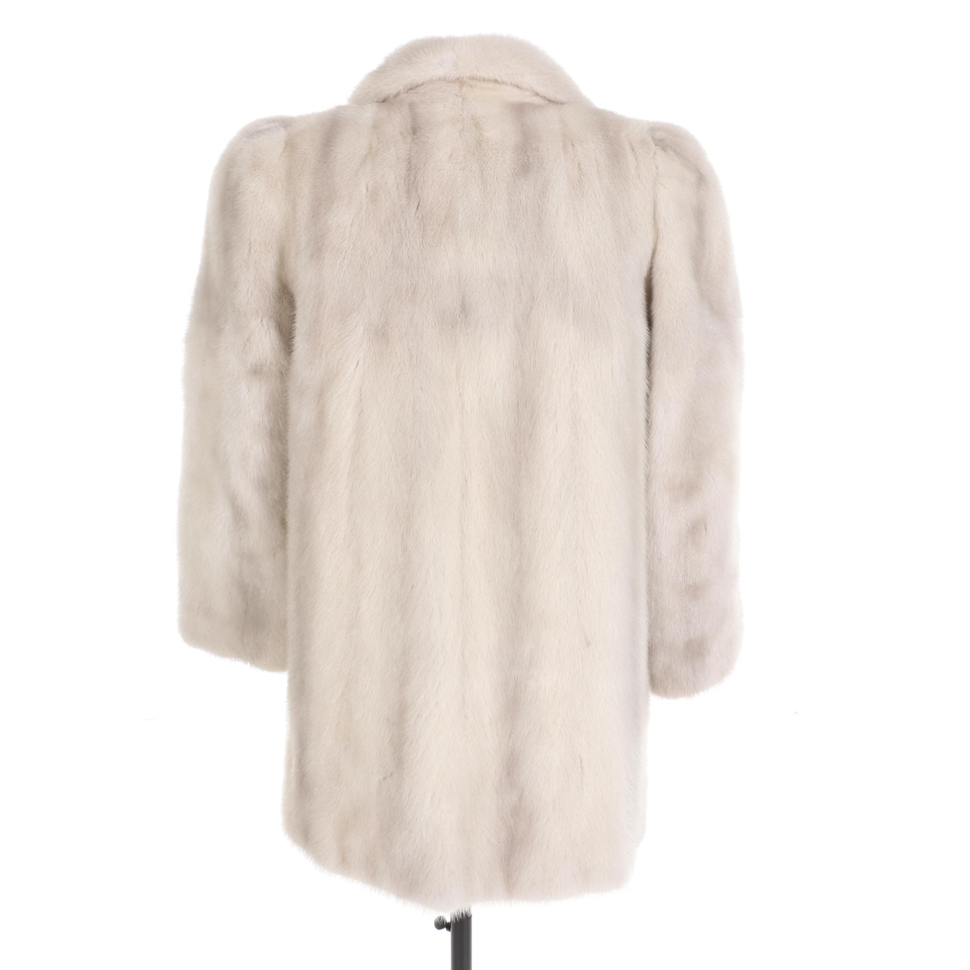 Blue Iris Mink Fur Stroller, Mid to Late 20th C.