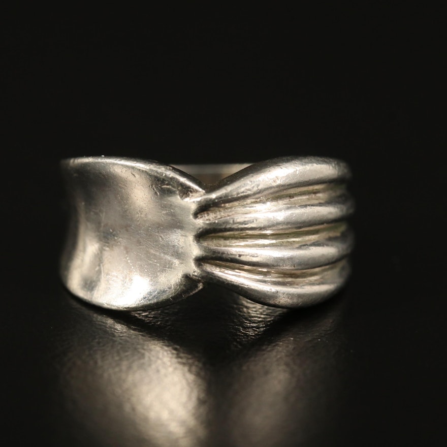 Sterling Fluted Ring