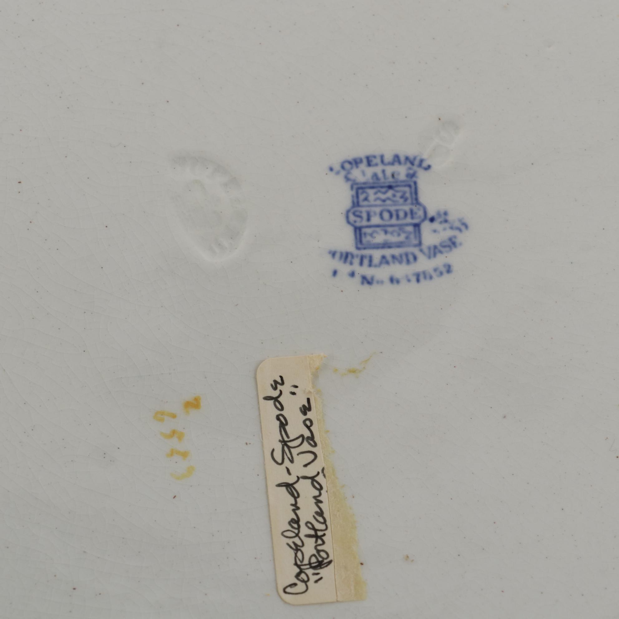 Copeland Spode "Portland Vase" Earthenware Tureen and Underplate