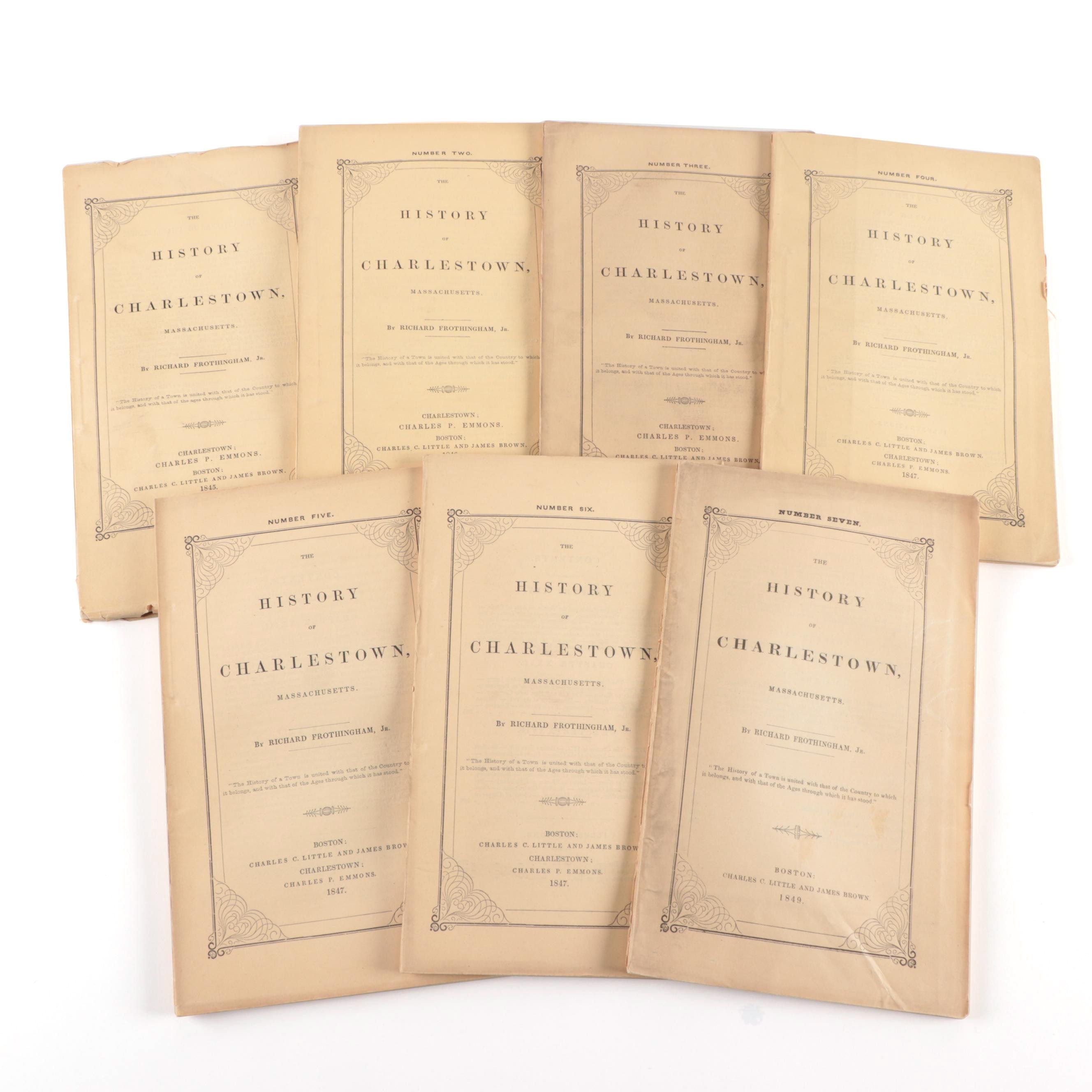 Richard Frothingham's "The History of Charlestown, Massachusetts" First Editions