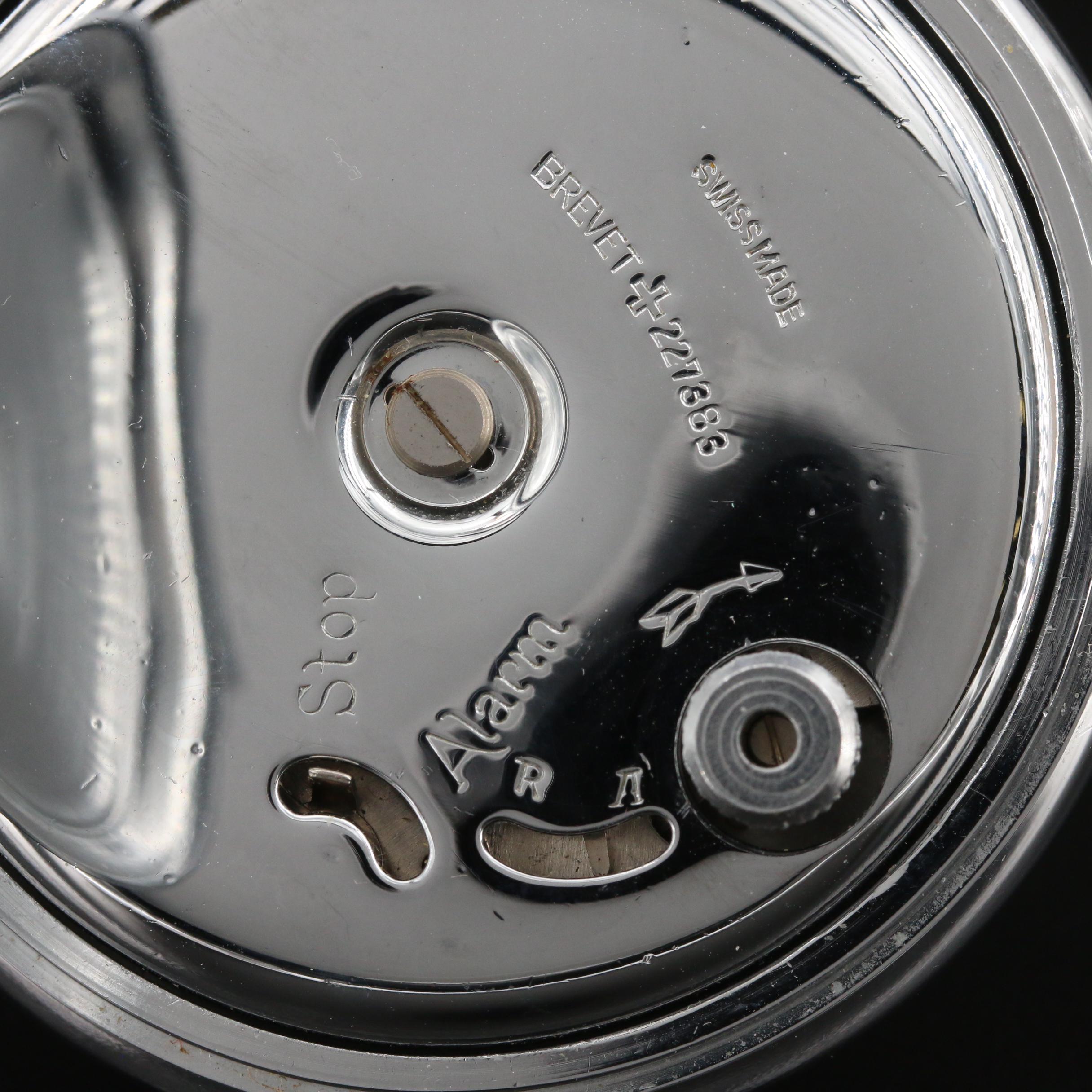 Vintage Swiss AMC Travel Alarm Clock