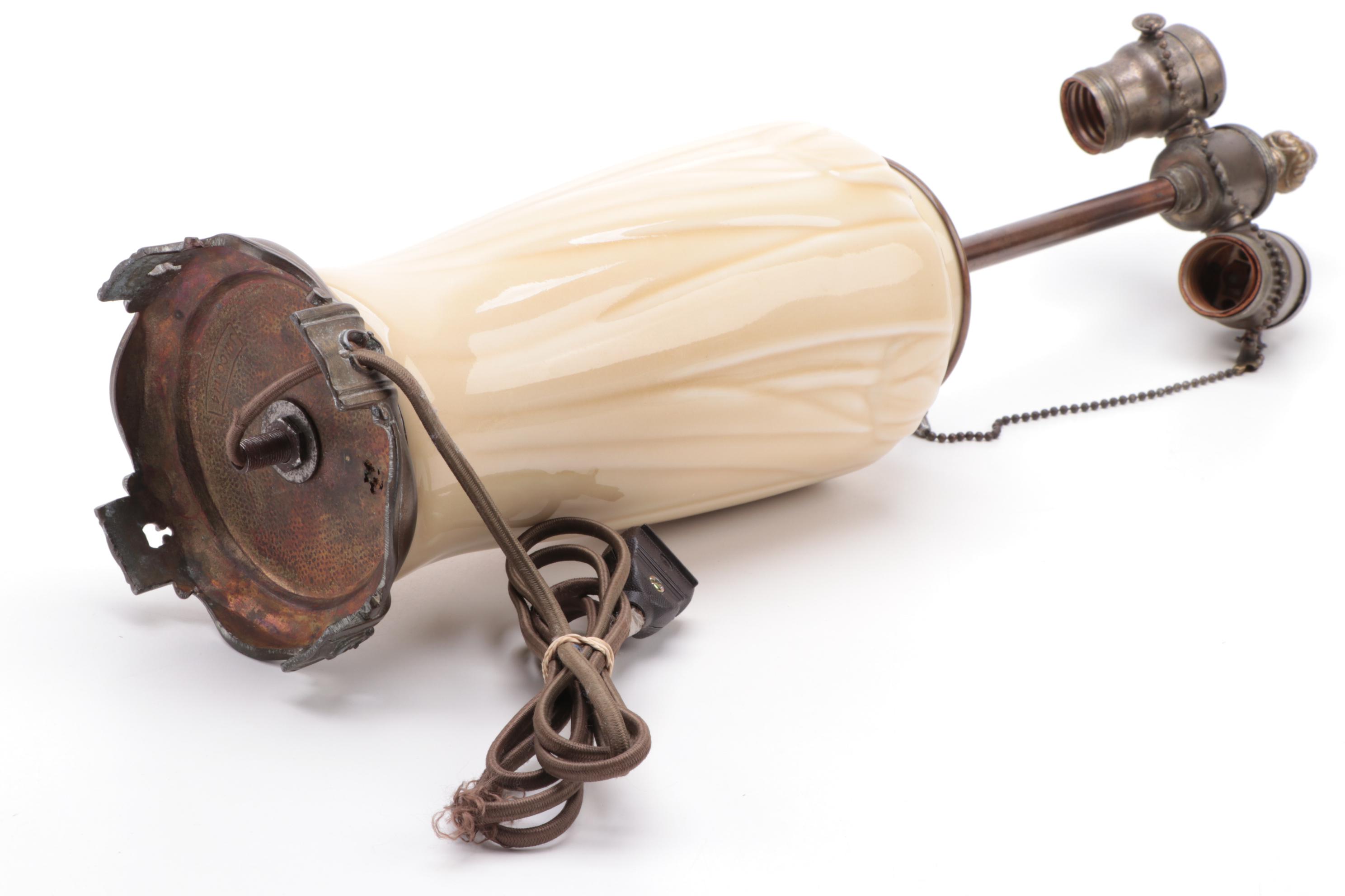 Rookwood Pottery High Gloss Tulip Base Table Lamp, 1939