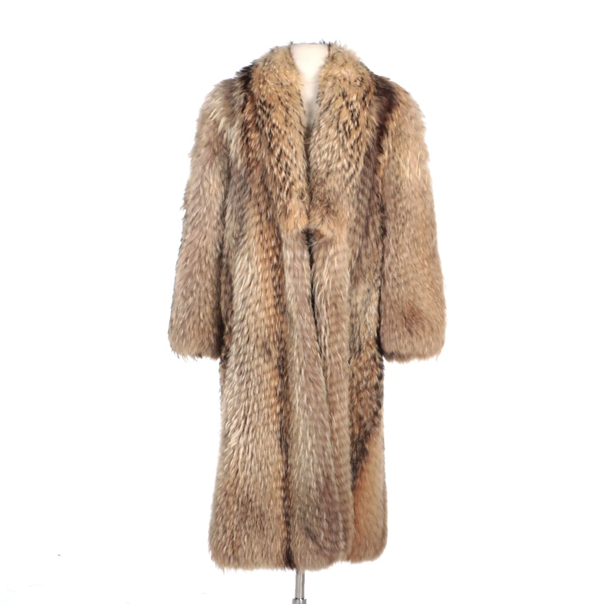 Tanuki Fur Full-Length Fur Coat by Adsbøl of Copenhagen