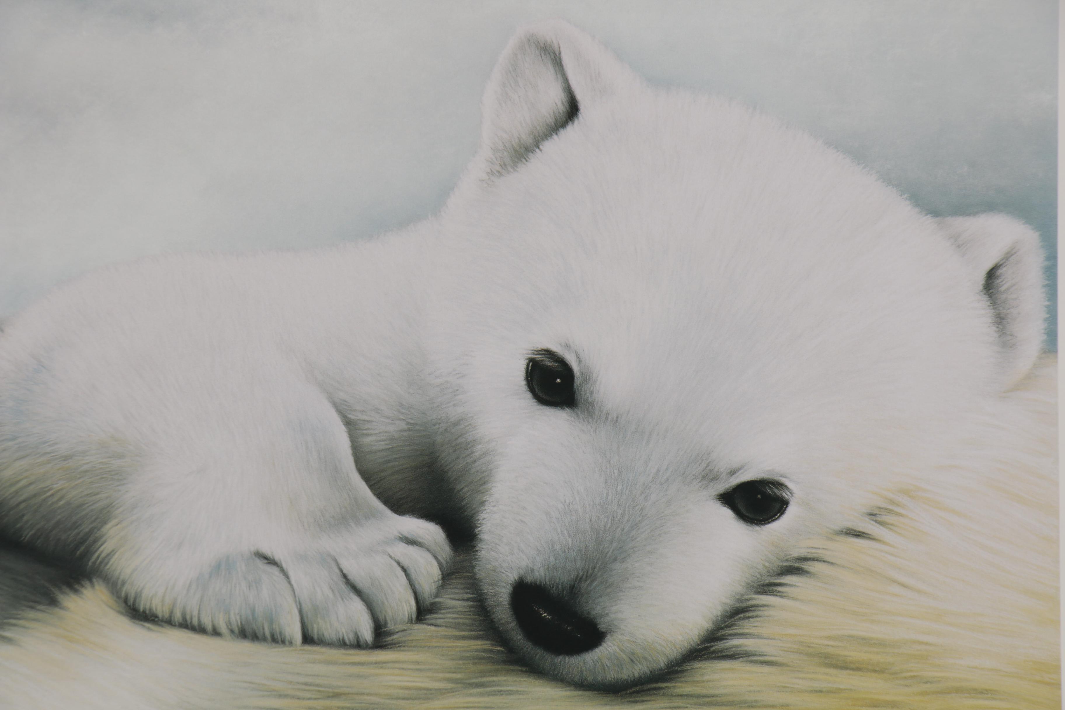 Debbie Lentz Offset Lithographs "Bear Hug" and "Side by Side," 2000