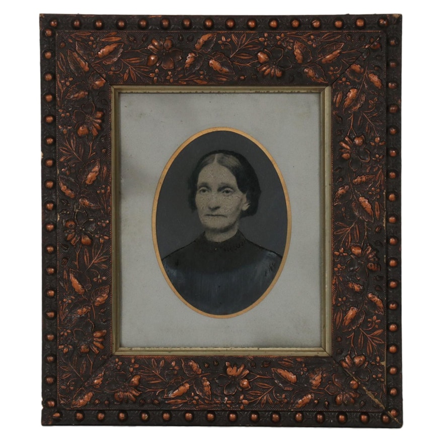 Tintype Portrait of a Woman, Mid and Late 19th Century