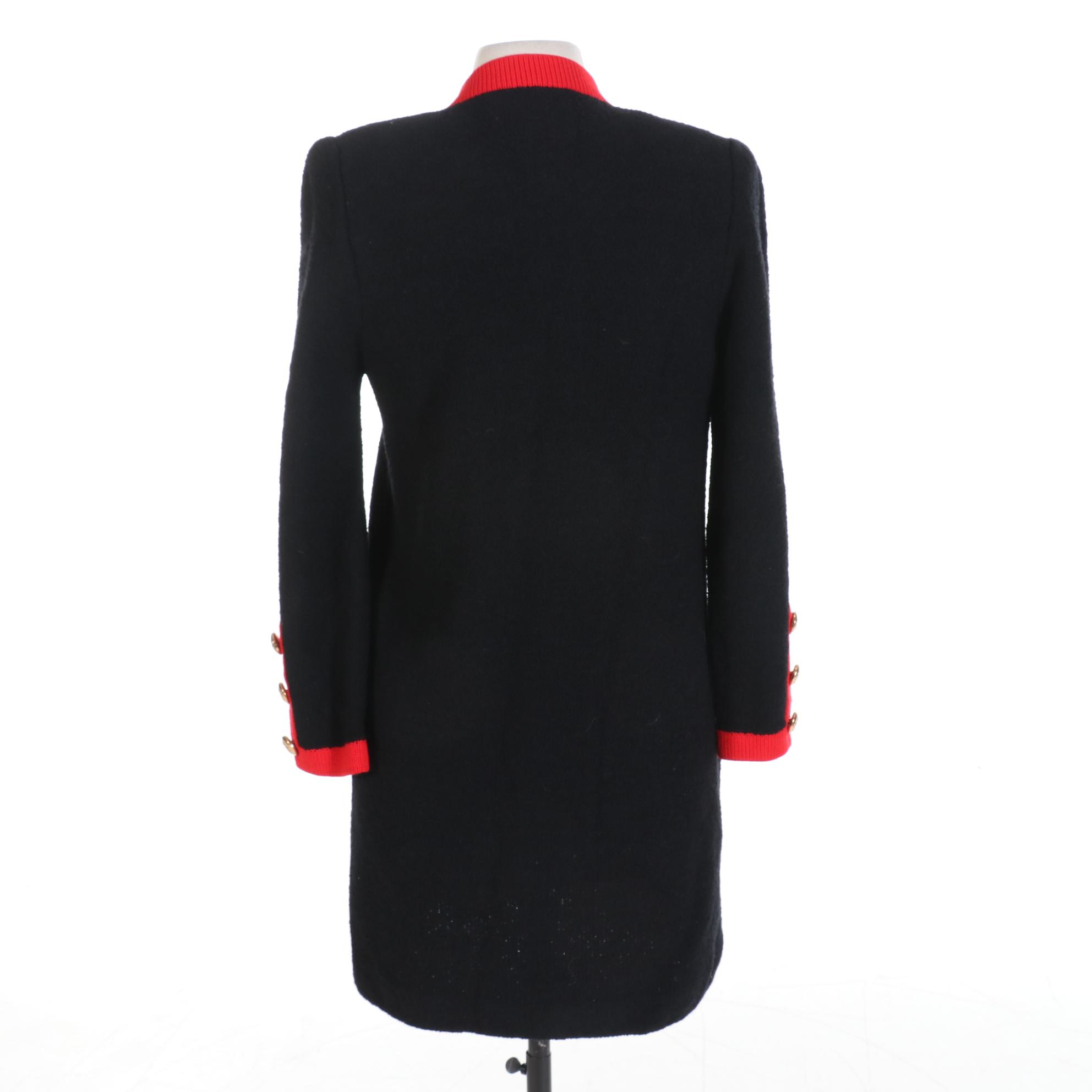 Adolfo New York for Neiman-Marcus Bouclé Wool Sweater Coat