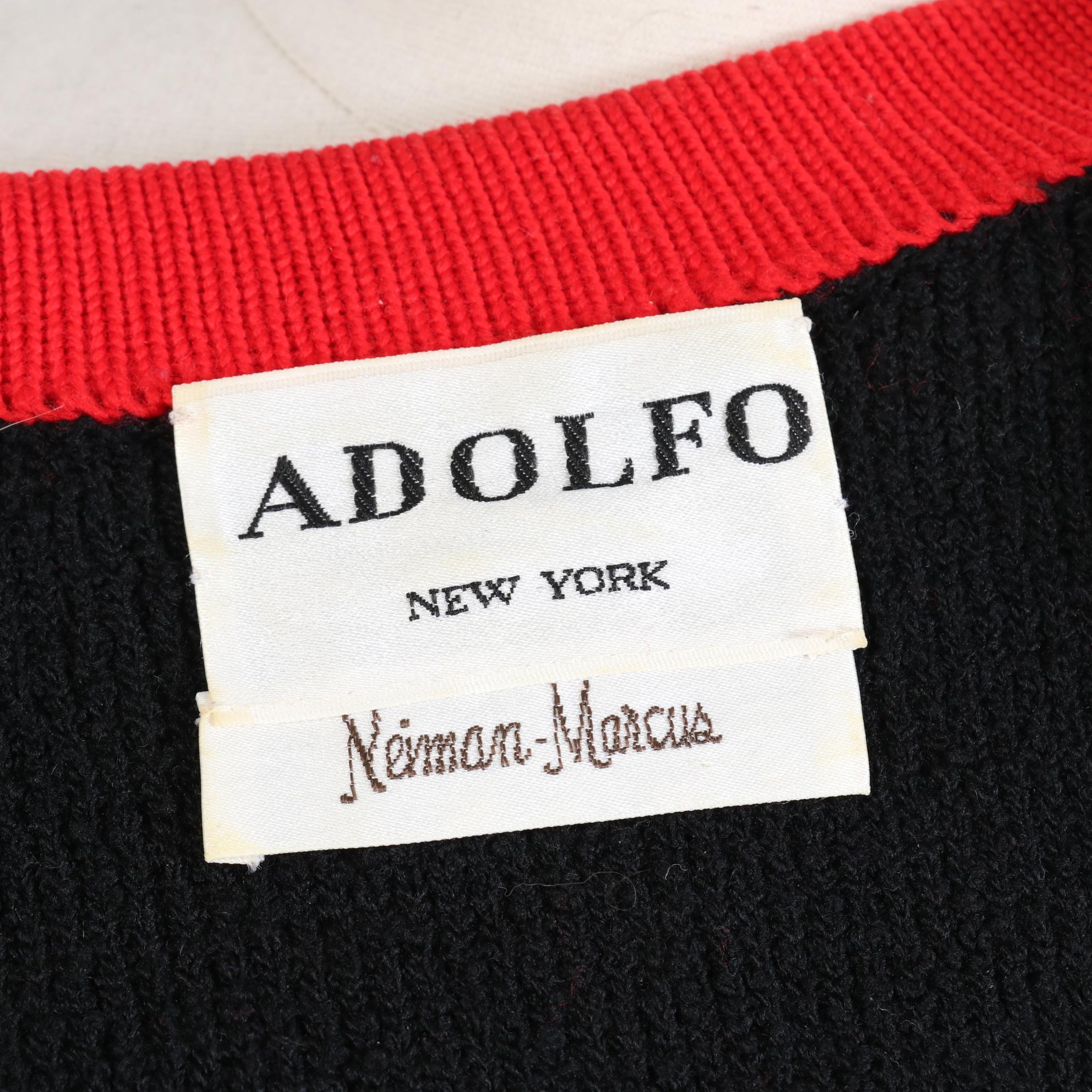 Adolfo New York for Neiman-Marcus Bouclé Wool Sweater Coat