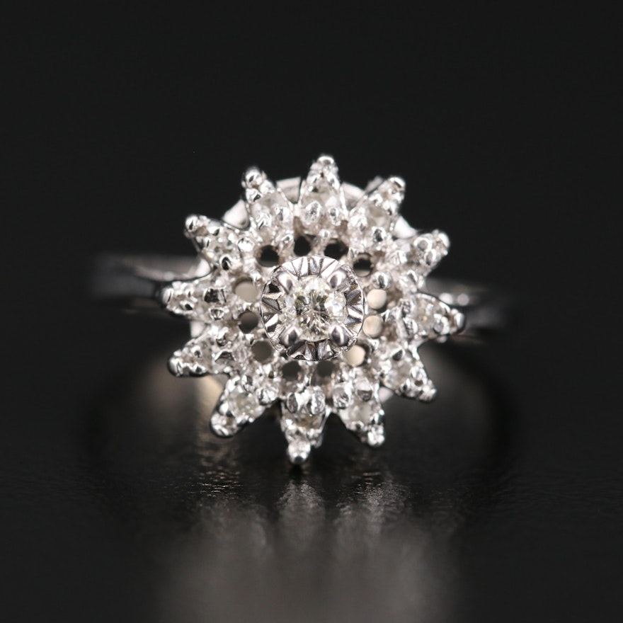 14K Diamond Ring