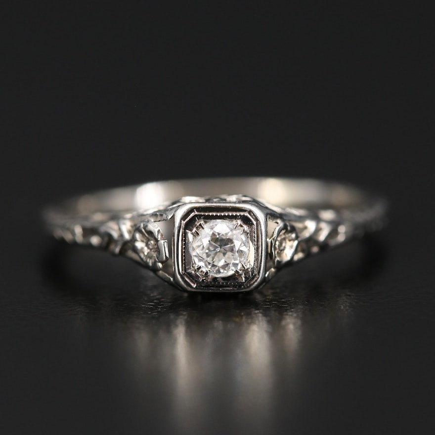 18K Edwardian Diamond Ring