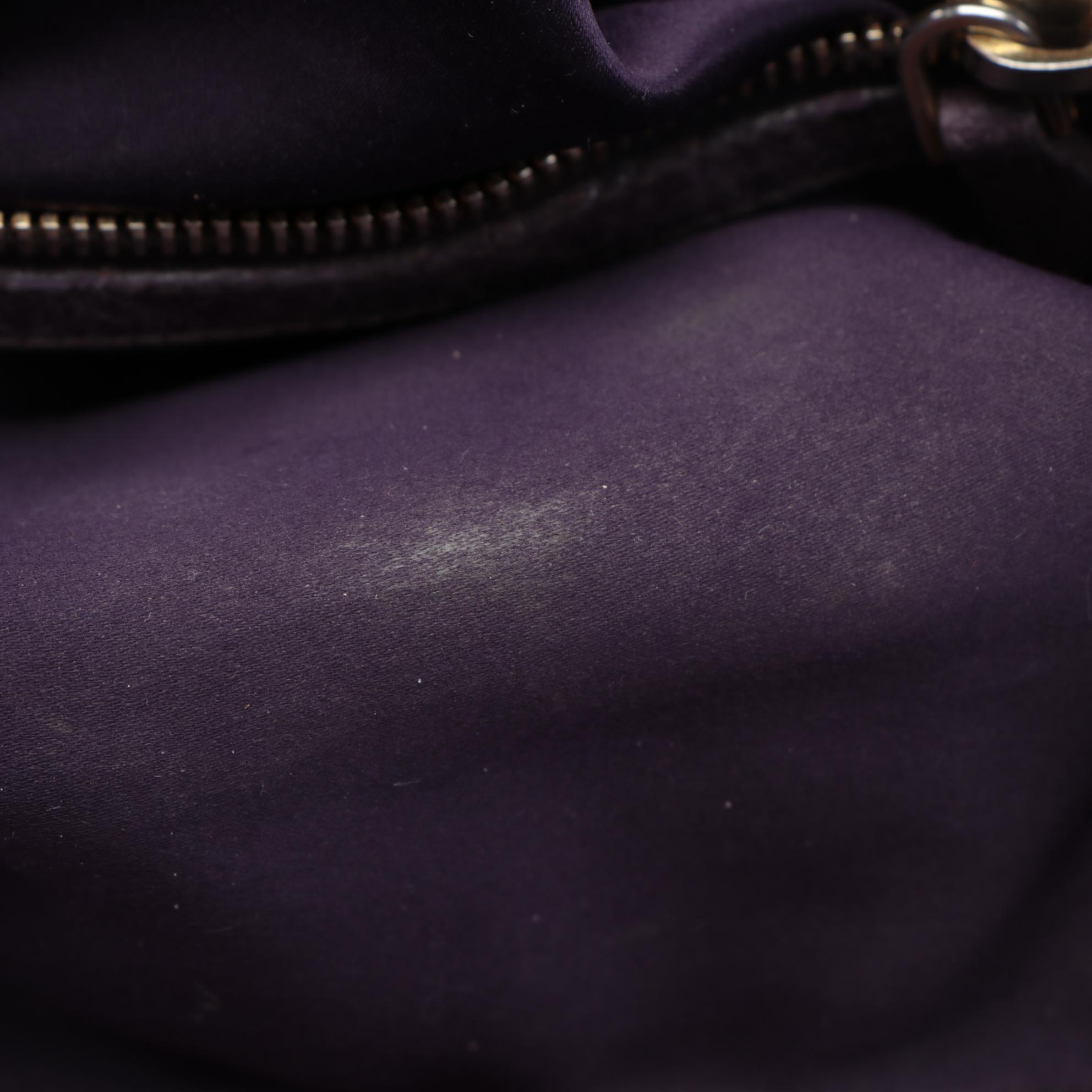 Miu Miu Bauletto Aperto Bag RN0473 in Purple Matelassé Lux Leather