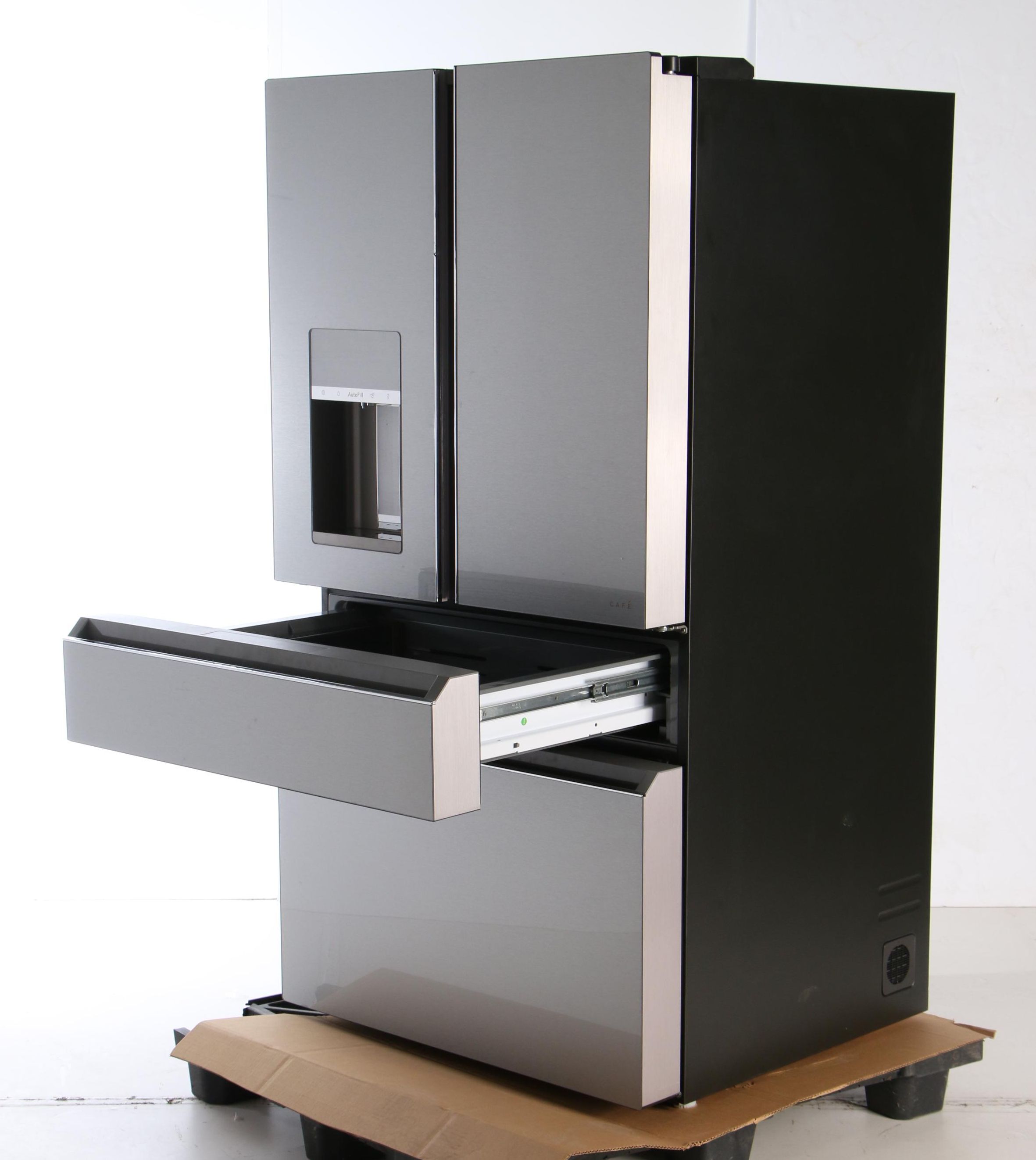 GE Café™ Platinum Glass Stainless Steel 27.6 Cu.Ft. French Door Refrigerator