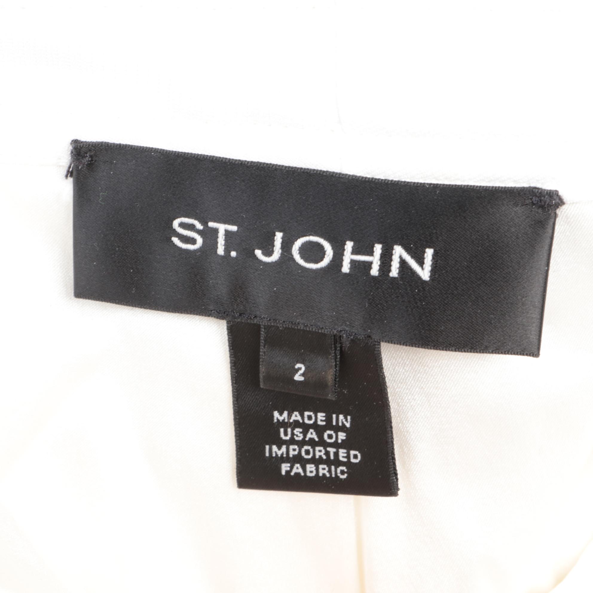 St. John White Trousers and SoCa by St. John Denim Style Pant Set