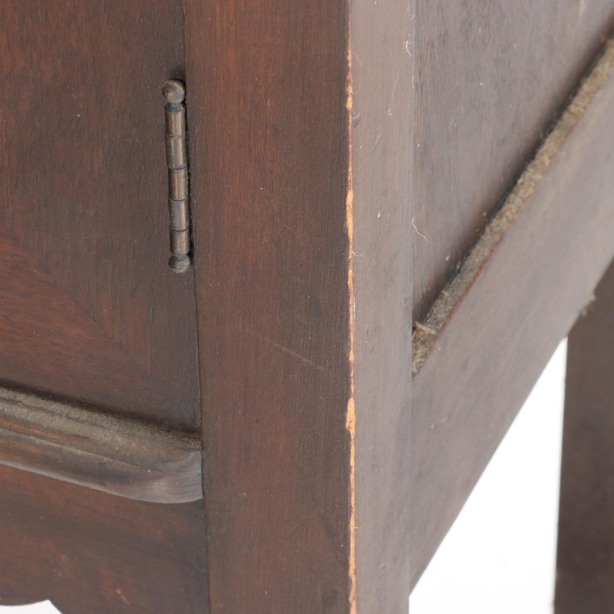 Jacobean Style Walnut China Cabinet-on-Stand, Early 20th Century