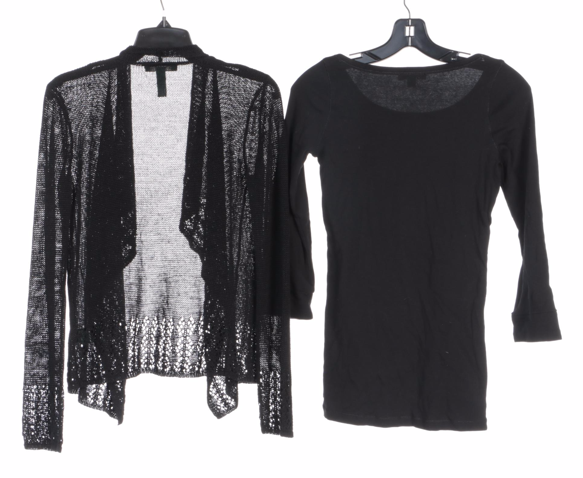 Burberry Brit, Ellen Tracy and Ralph Lauren Shirt, Ivory Pants and Cardigan