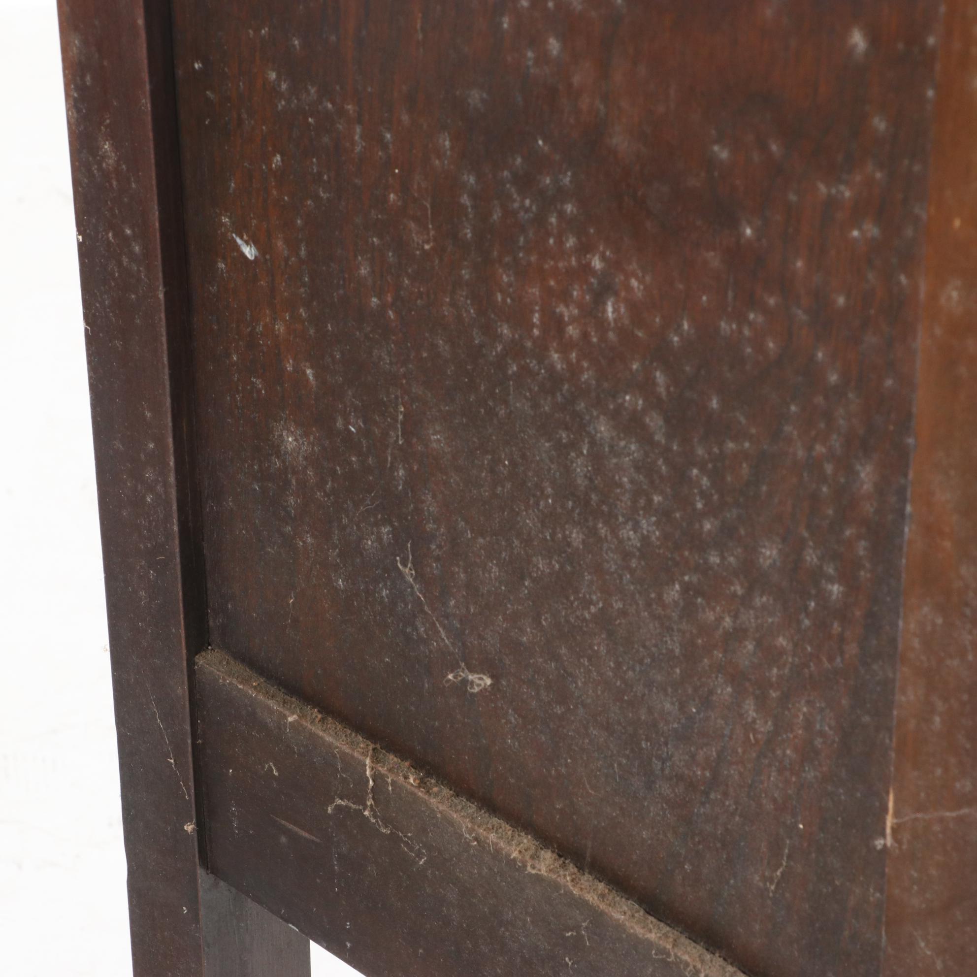 Jacobean Style Walnut China Cabinet-on-Stand, Early 20th Century