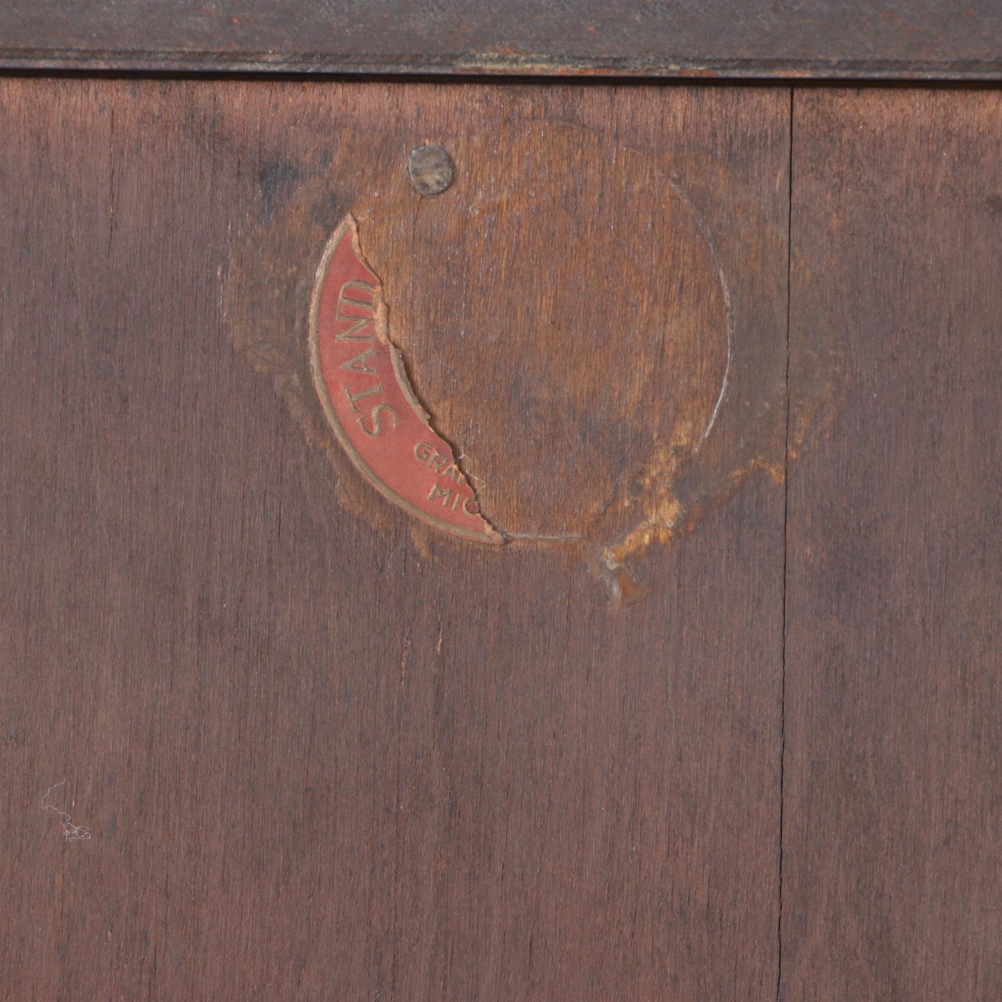 Jacobean Style Walnut China Cabinet-on-Stand, Early 20th Century