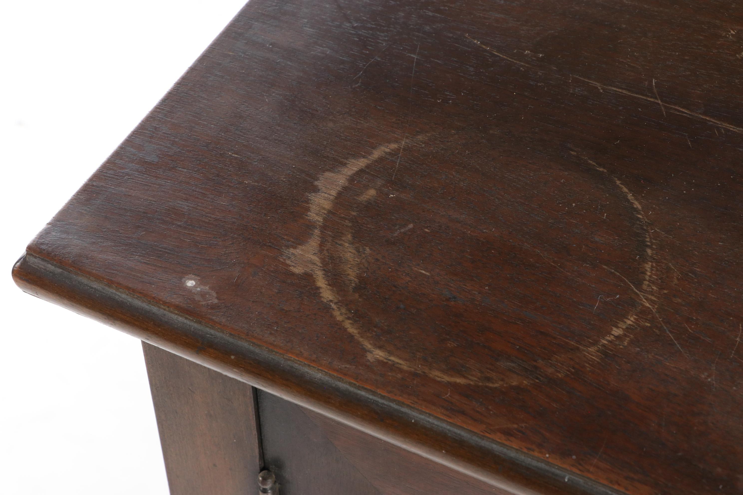 Jacobean Style Walnut China Cabinet-on-Stand, Early 20th Century
