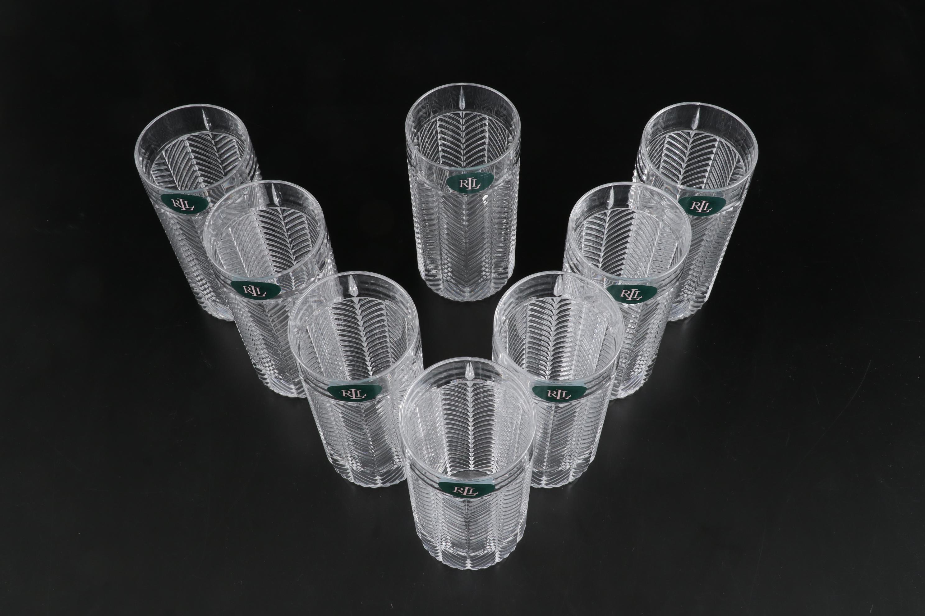 Ralph Lauren "Herringbone" Highball Glasses