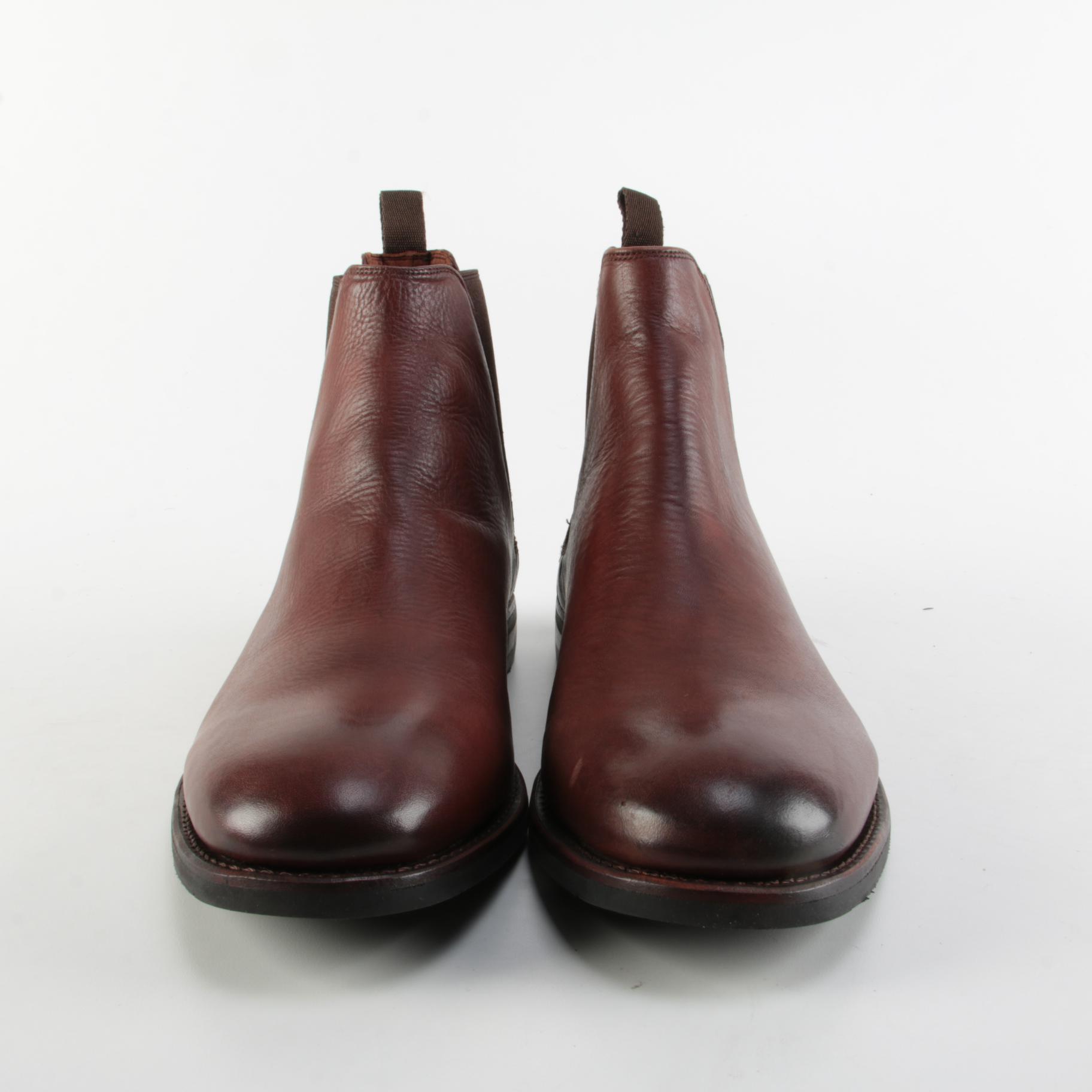 Men's Frye Ben Chelsea Boots in Redwood Leather