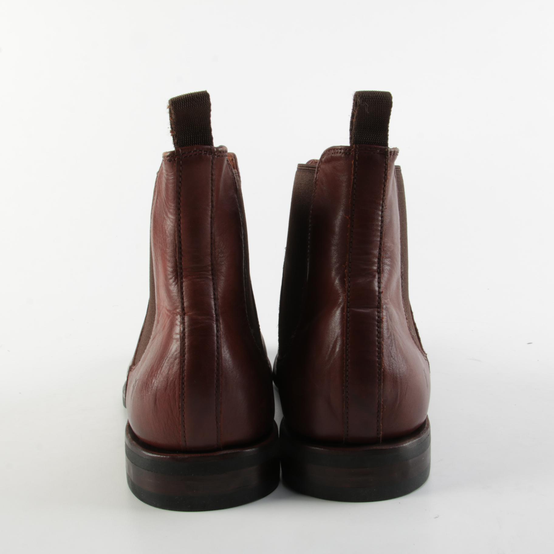 Men's Frye Ben Chelsea Boots in Redwood Leather