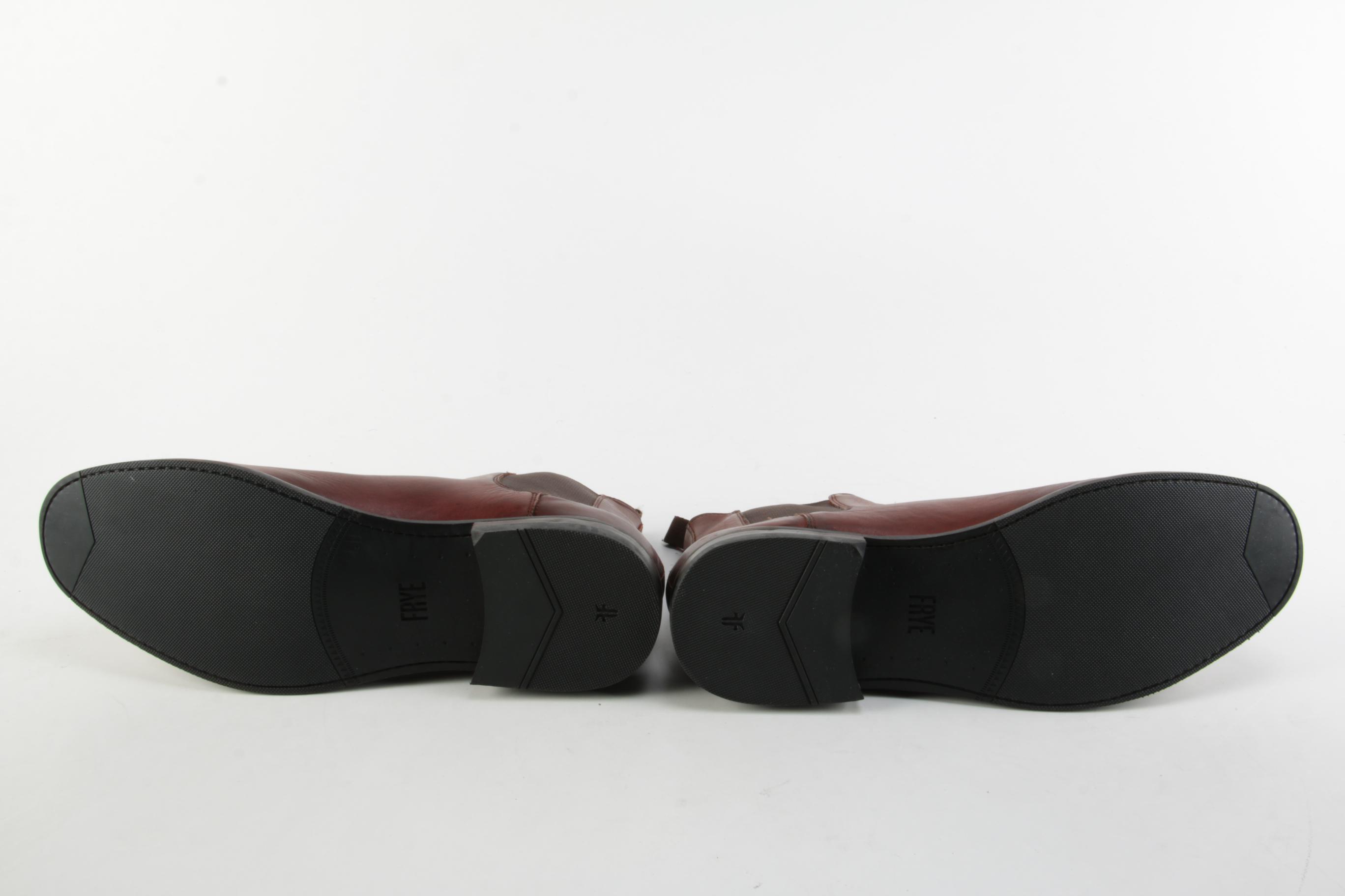 Men's Frye Ben Chelsea Boots in Redwood Leather