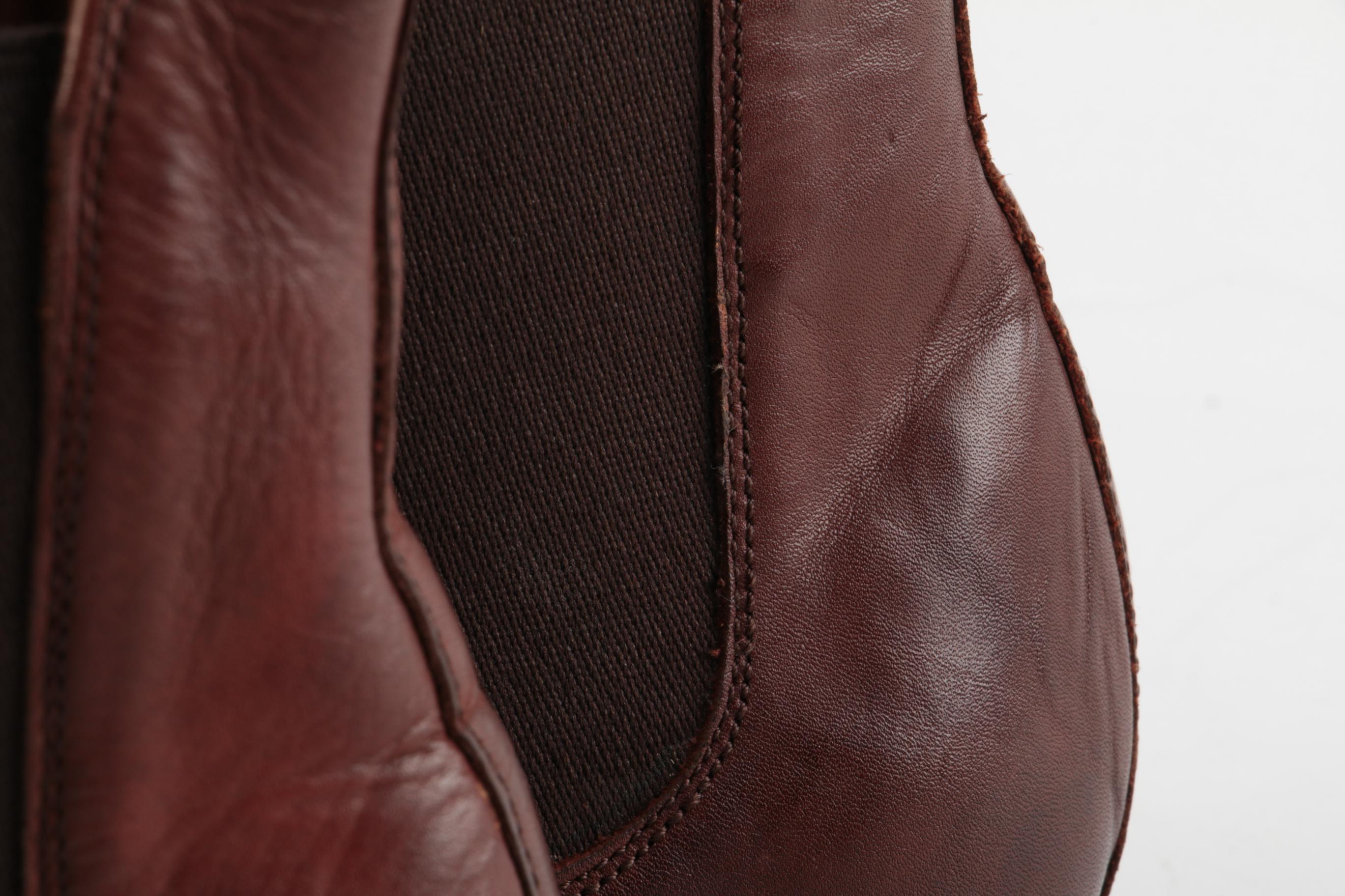 Men's Frye Ben Chelsea Boots in Redwood Leather