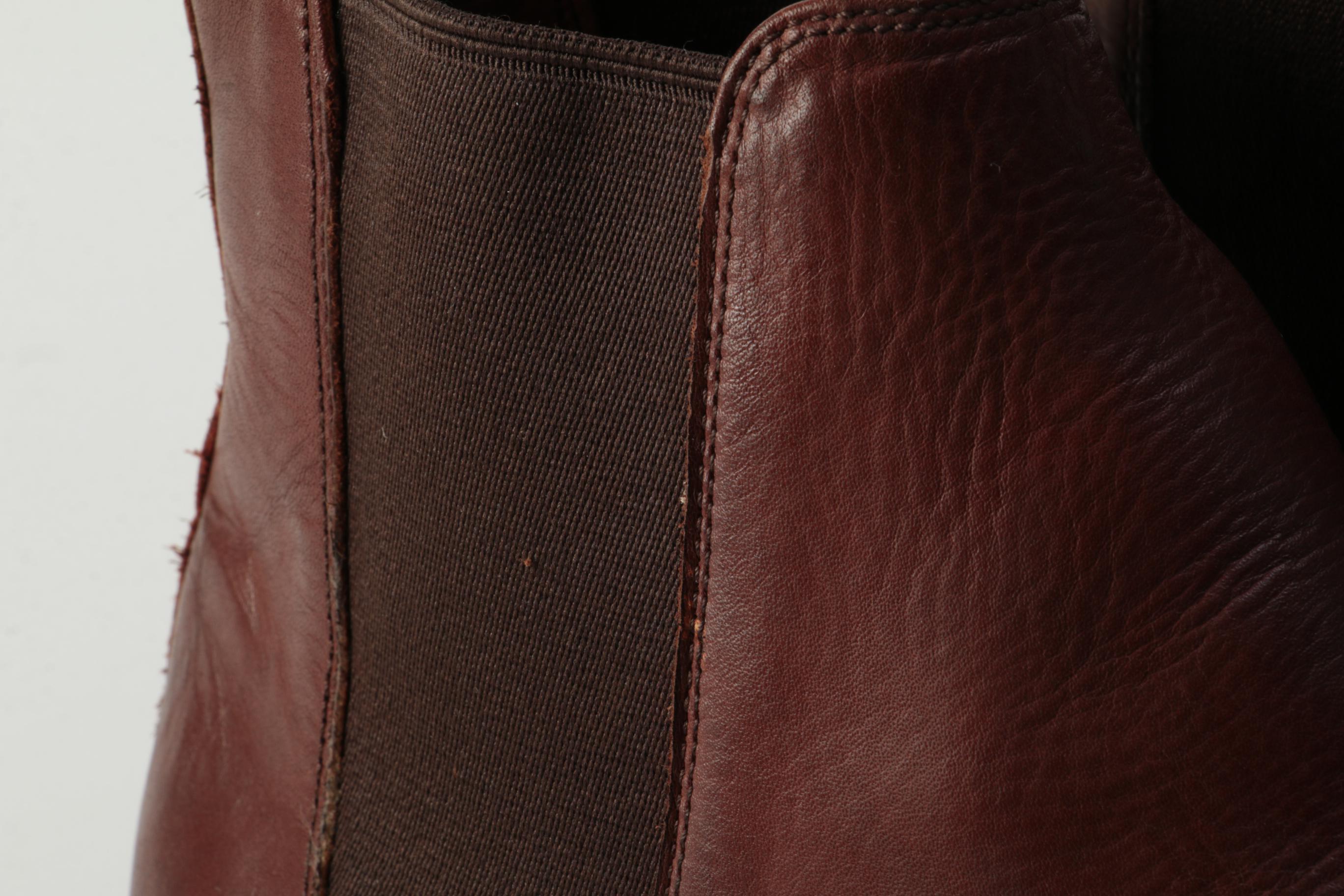 Men's Frye Ben Chelsea Boots in Redwood Leather