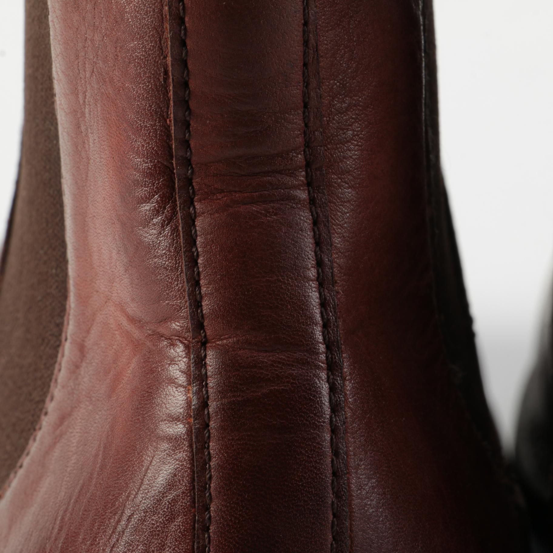 Men's Frye Ben Chelsea Boots in Redwood Leather