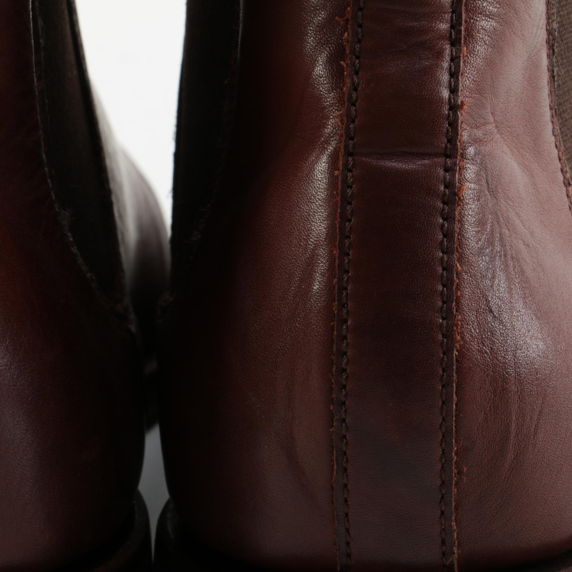 Men's Frye Ben Chelsea Boots in Redwood Leather