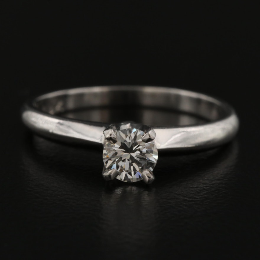 14K Diamond Solitaire Ring