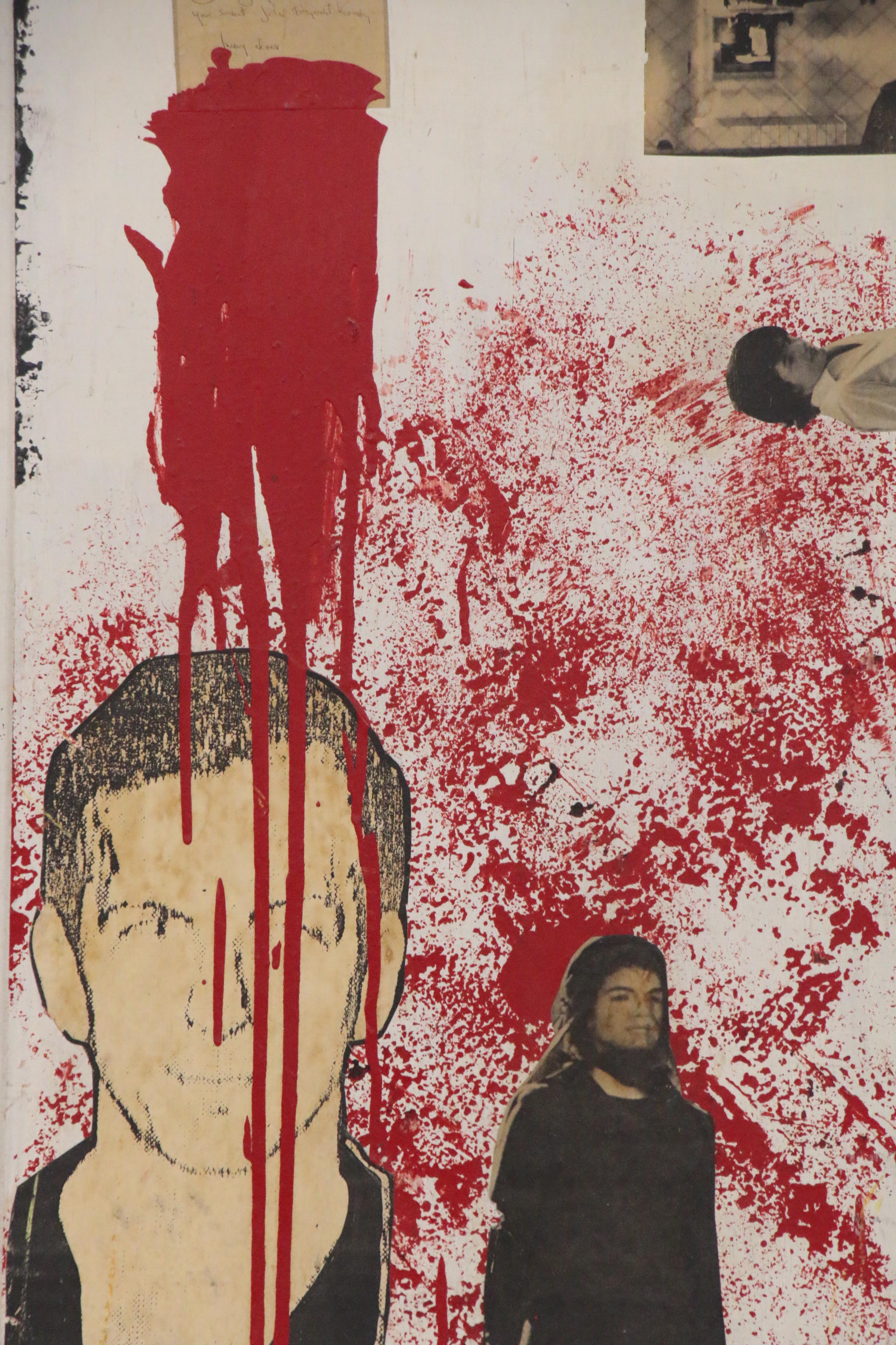 Andrew VanSickle Folk Art Mixed Media Painting, 21st Century