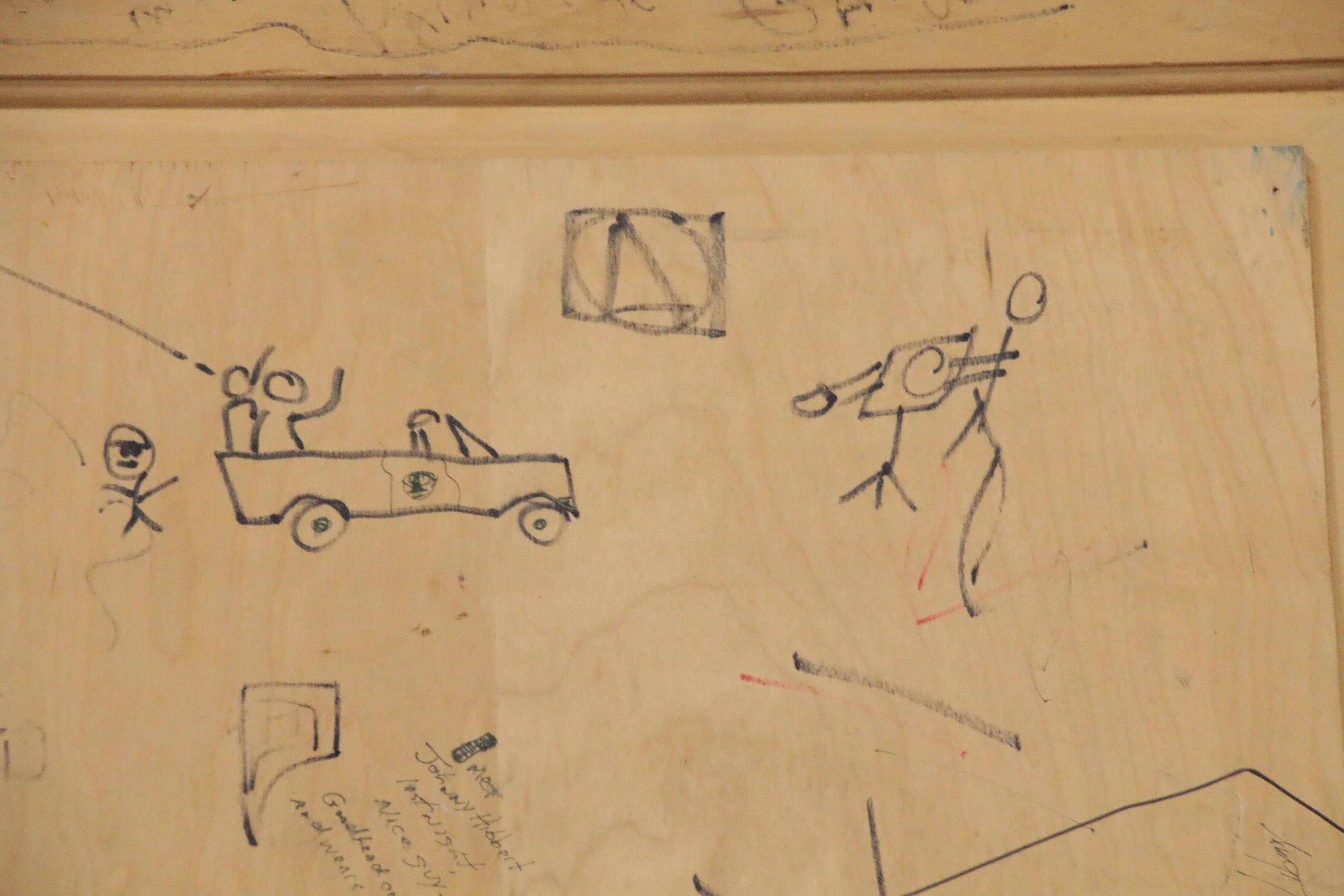 Andrew VanSickle Folk Art Mixed Media Painting, 21st Century