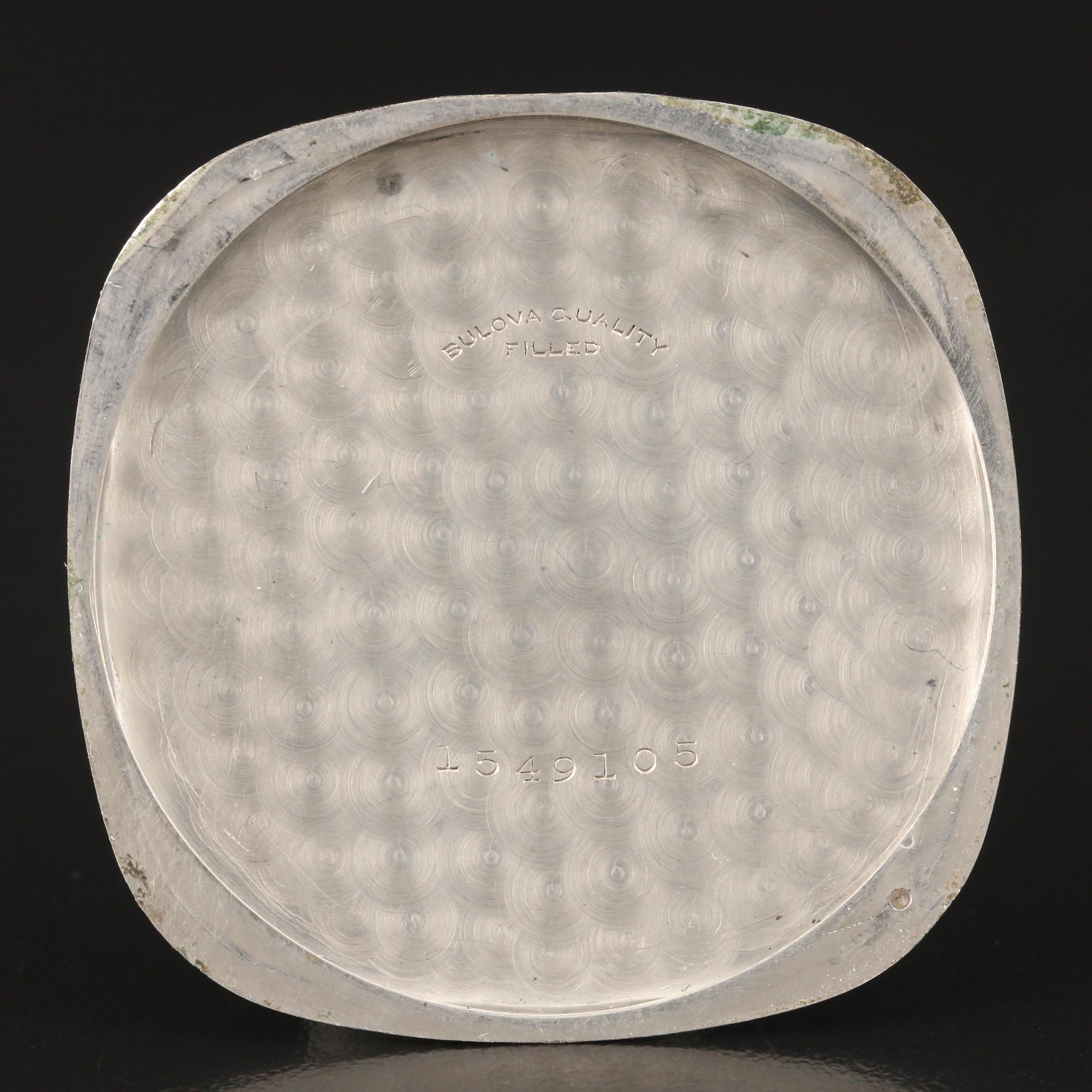 Vintage Bulova Gold Filled Pocket Watch