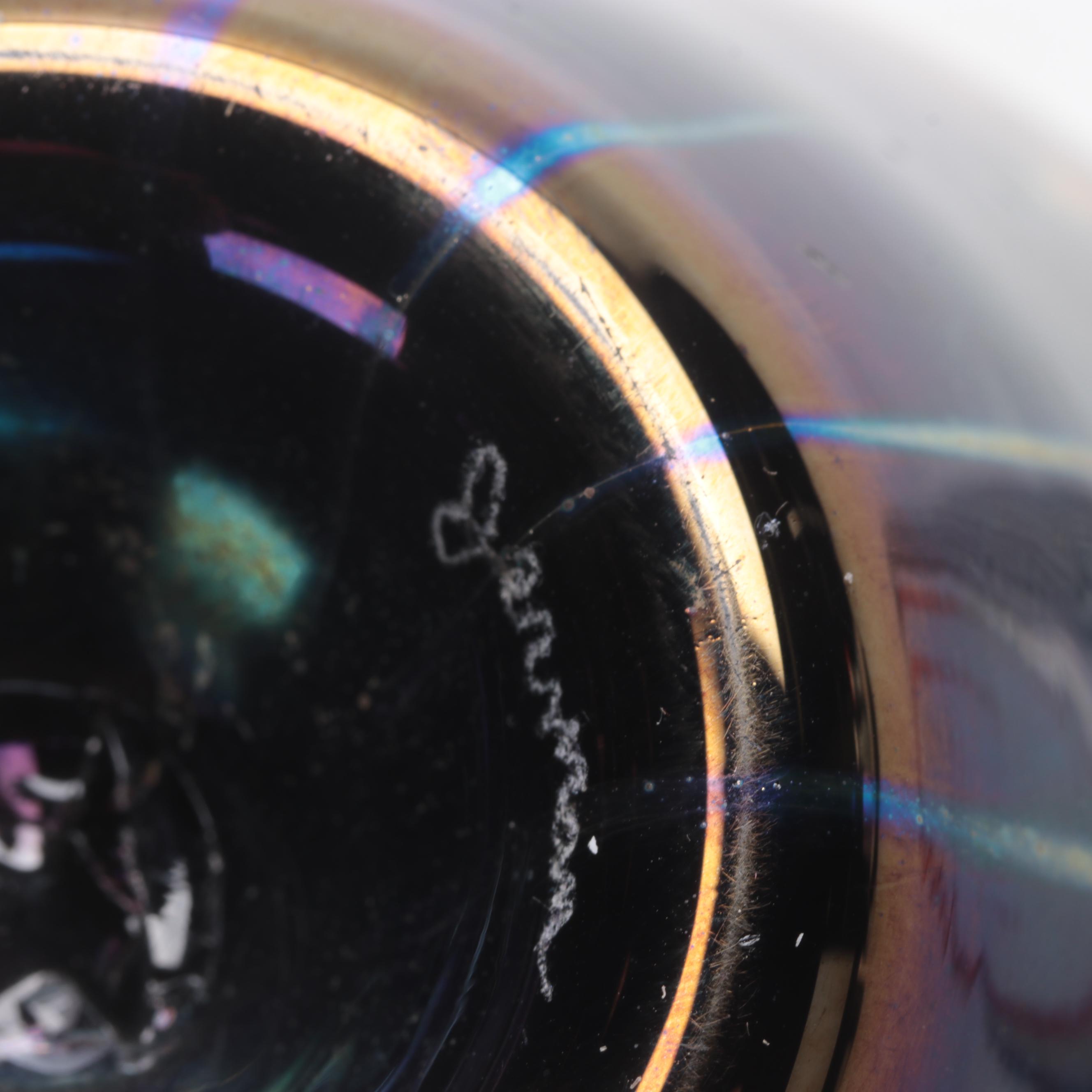 Tim Jerman Iridescent Vase and Steve Smyers "Northern Star" Paperweight, 1970s