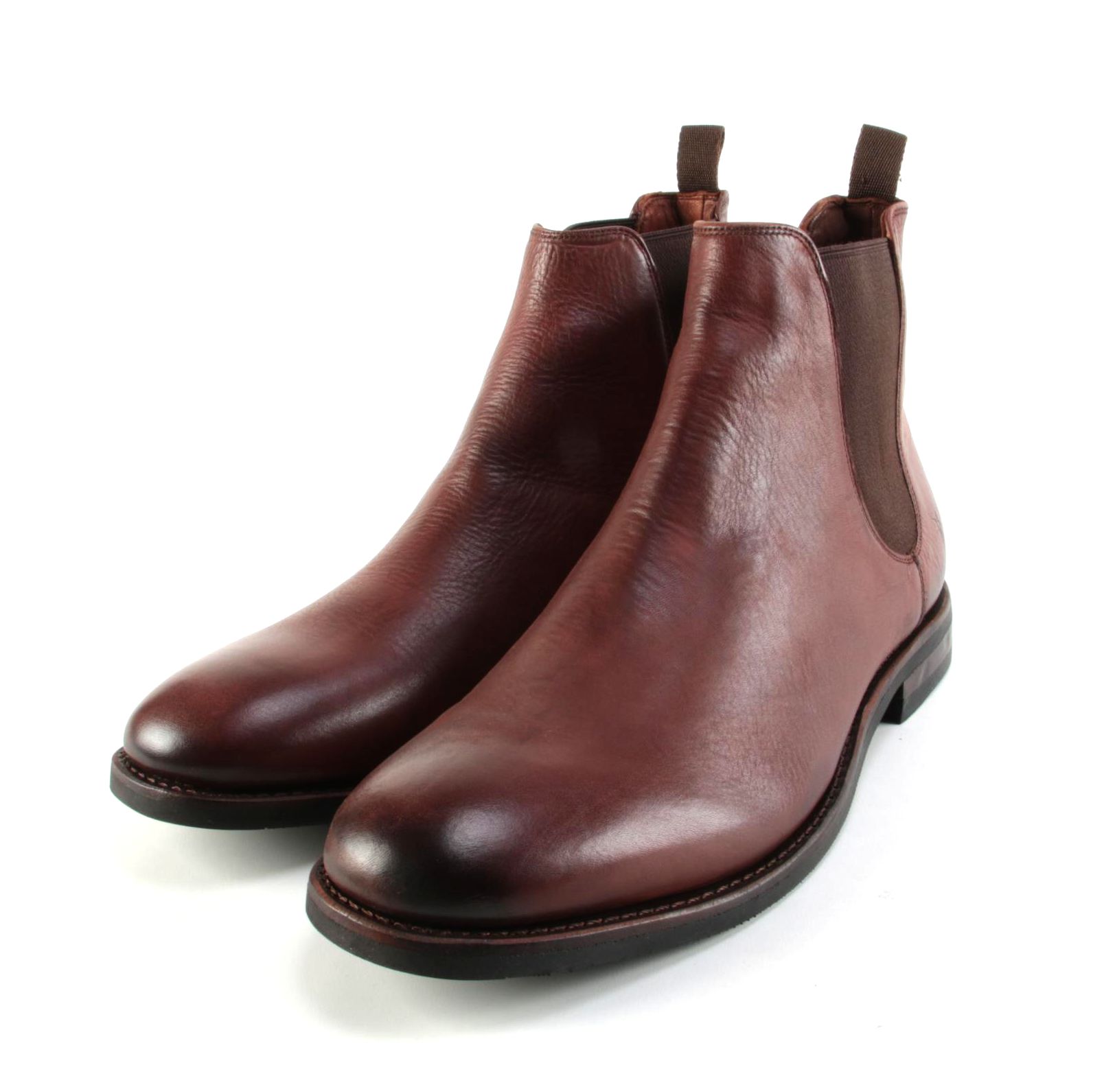 Men's Frye Ben Chelsea Boots in Redwood Leather