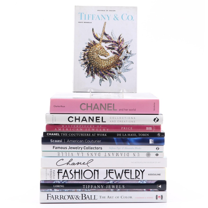 Jewelry and Fashion Reference Books Including Chanel and Tiffany & Co.