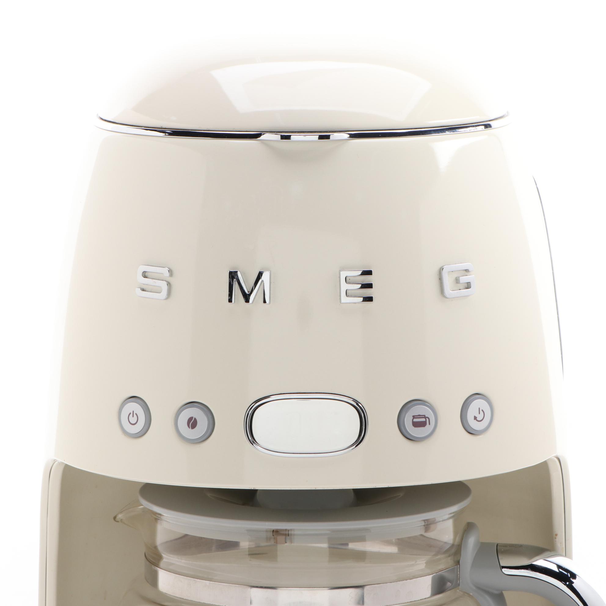 Smeg 10 Cup Drip Filter Coffee Maker in Cream
